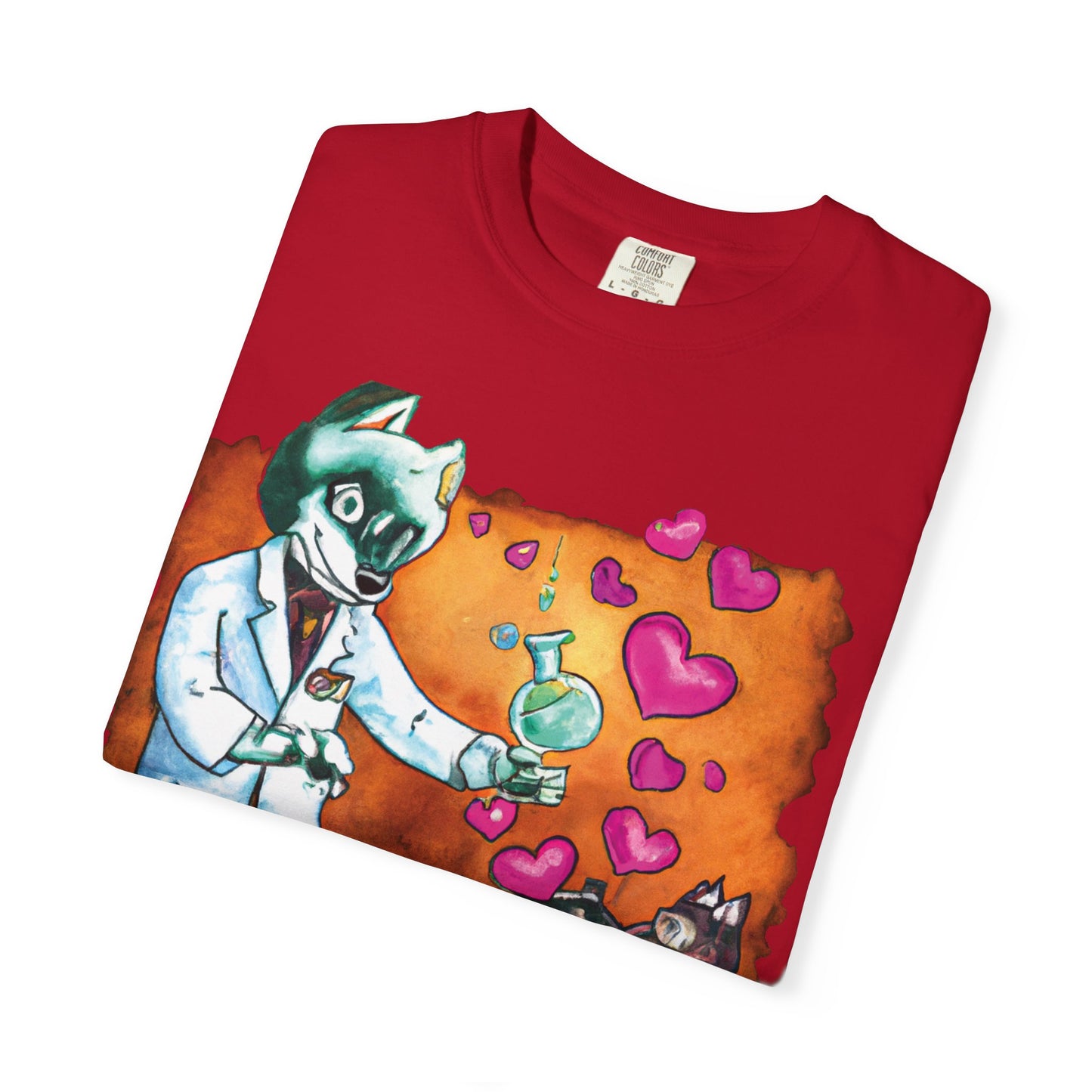 Valentine Dog Vet T‑Shirt — Cute Lab Coat Canine Love Graphic Tee