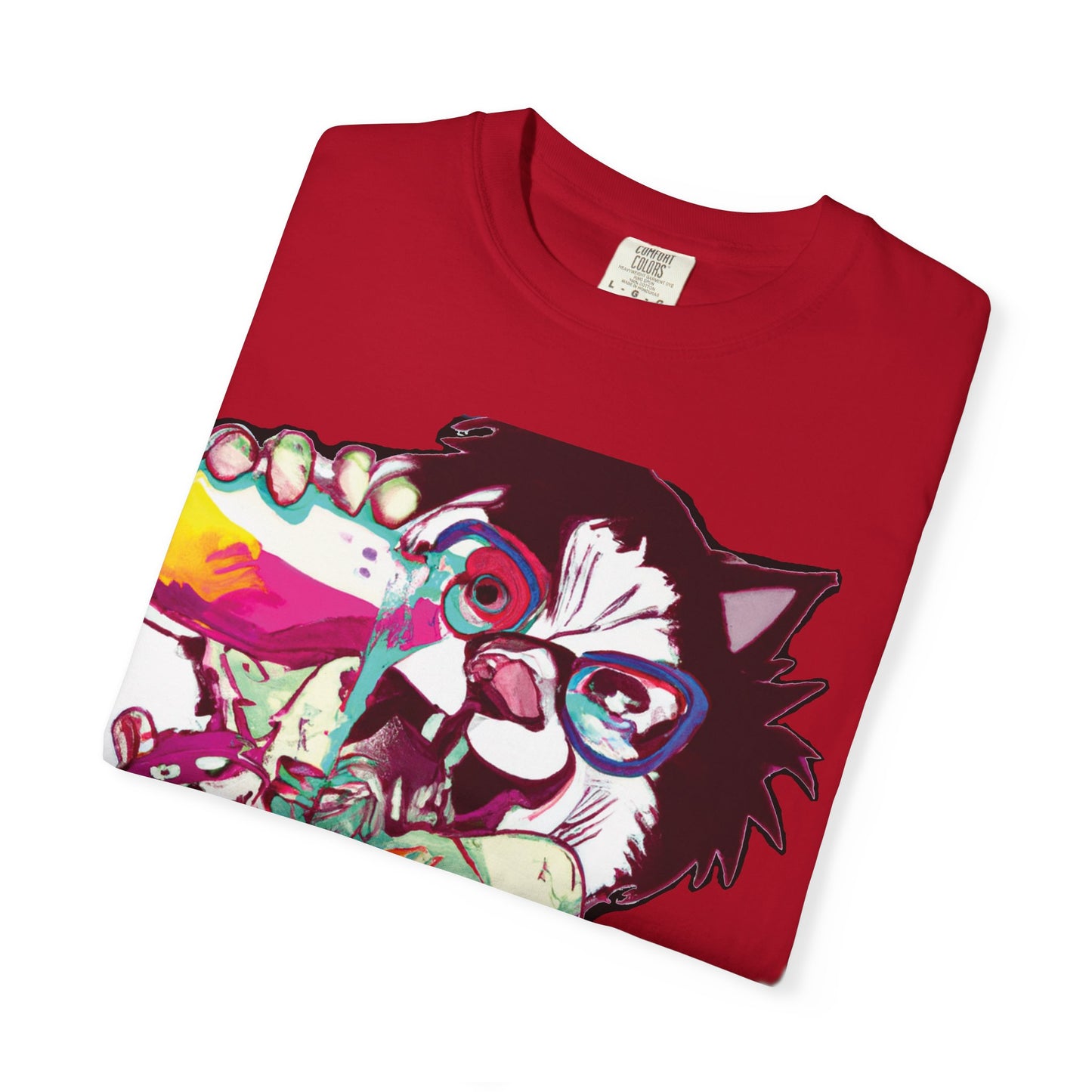 Colorful Punk Cat & Dog Illustration (PlurOut Back Print)