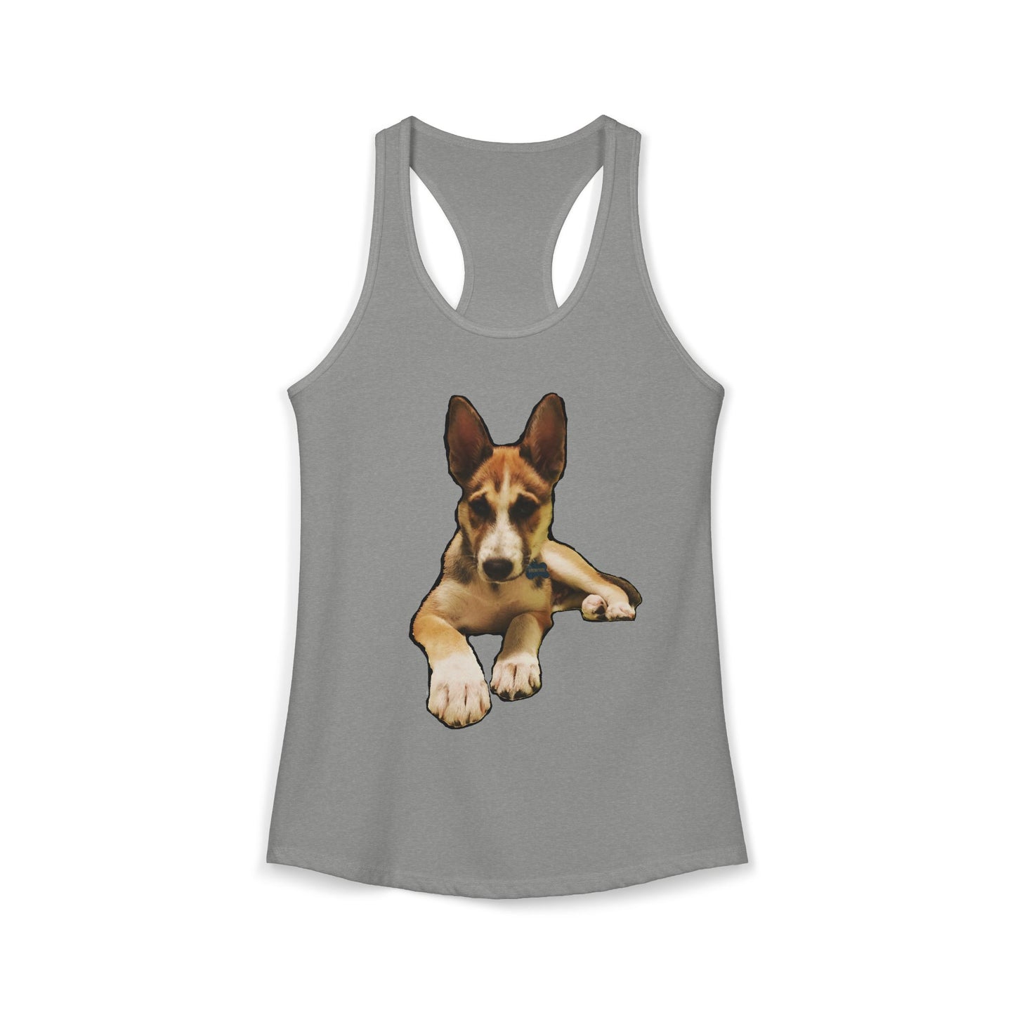Cute Husky Racerback Tank — Women's Siberian Dog Tank Top