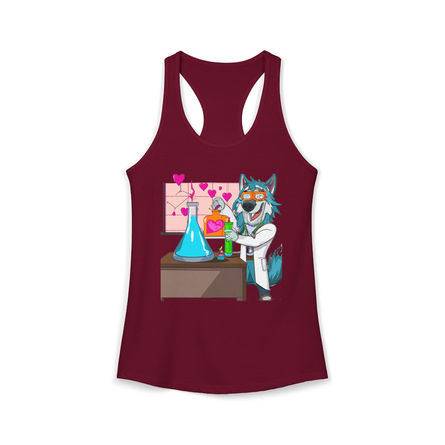 Love Lab Potion Pop Art Racerback Tank