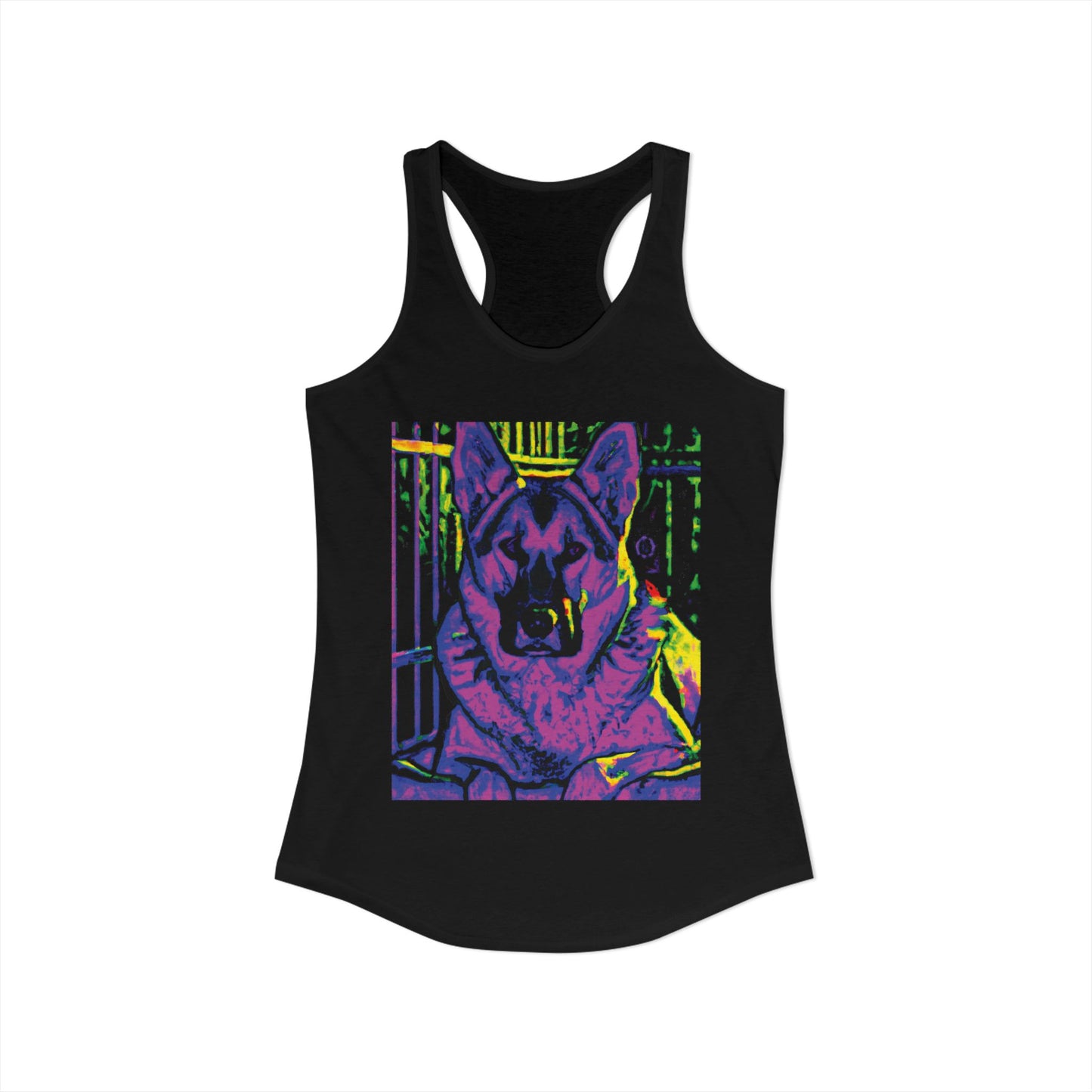 Rescue This German Shepherd Women's Racerback Tank