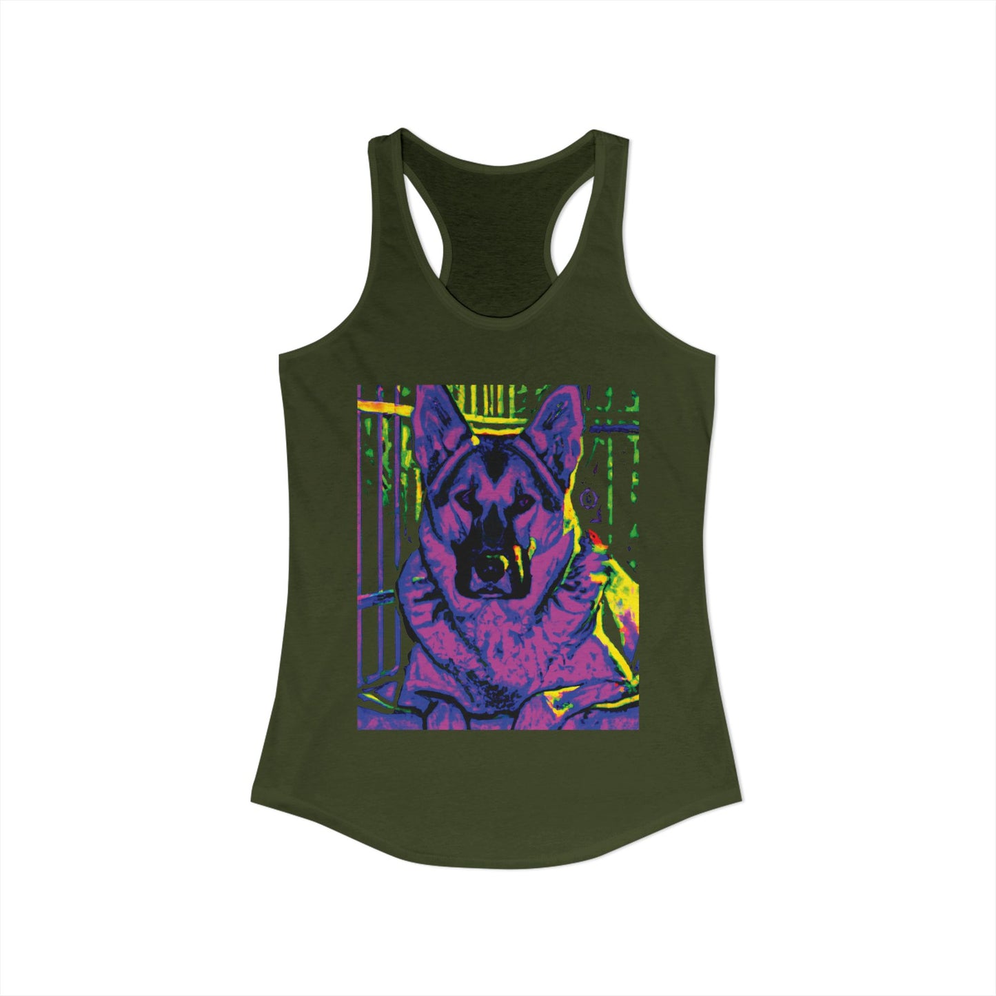 Rescue This German Shepherd Women's Racerback Tank