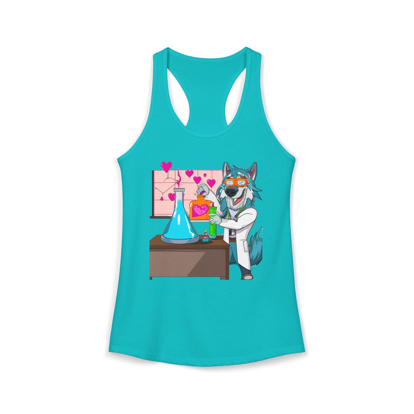 Love Lab Potion Pop Art Racerback Tank