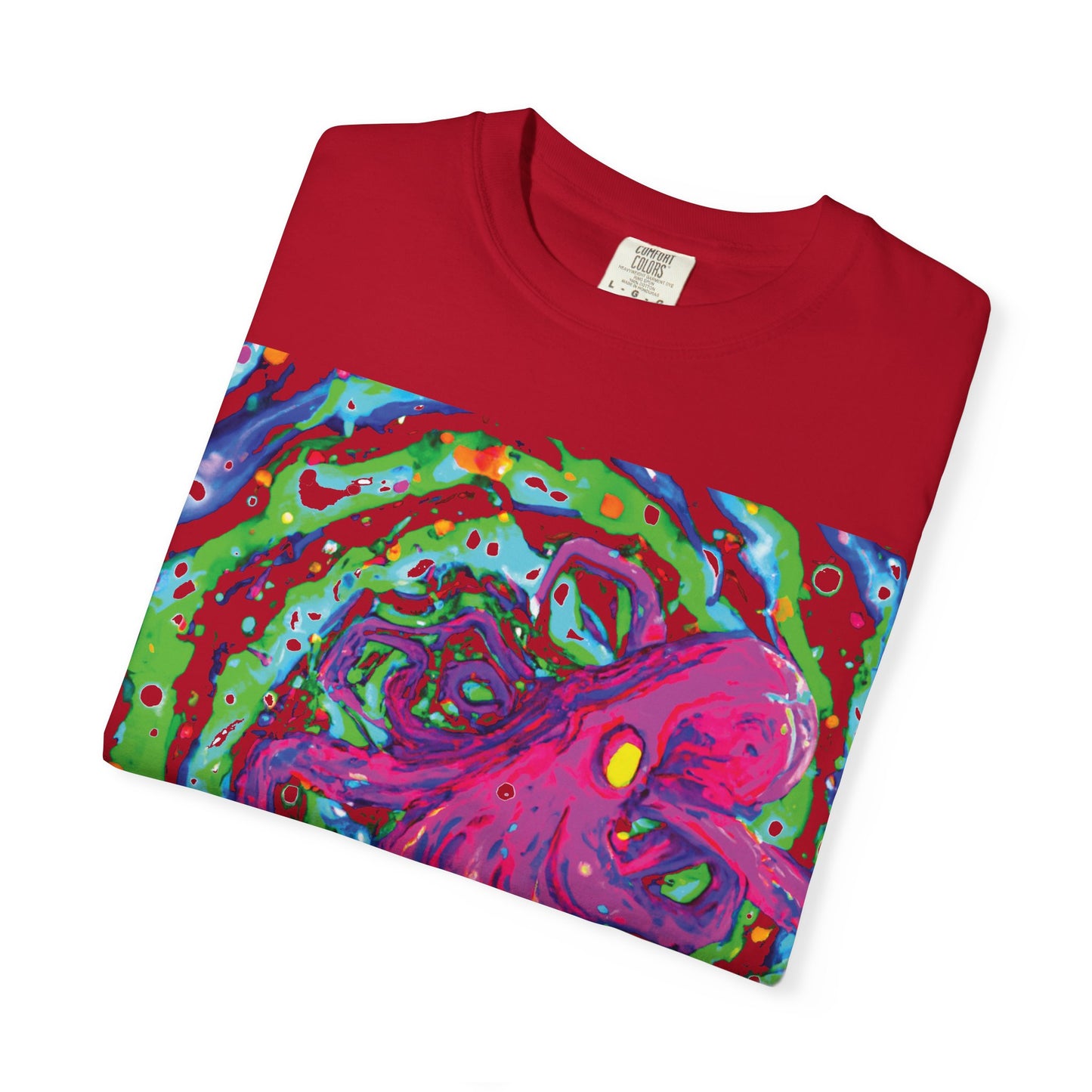 Octopus Swirl T-Shirt — Vibrant Psychedelic Sea Creature Tee