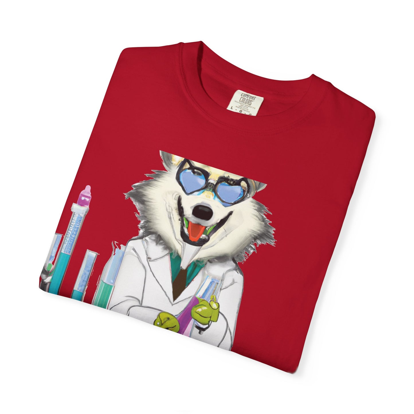 Chemist Wolf T-Shirt — Funny Lab Scientist Graphic Tee