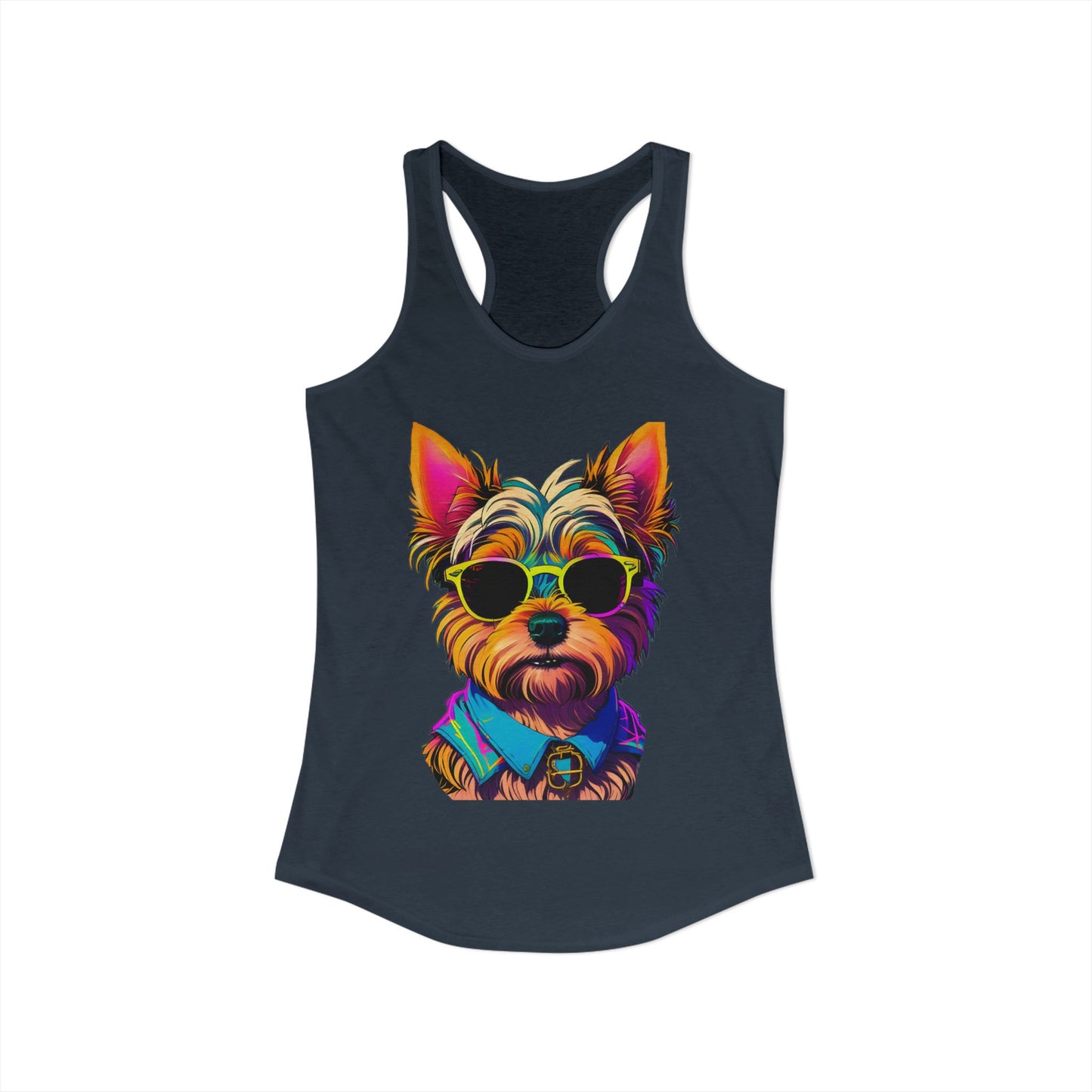 Cool Yorkie Life Women's Racerback Tank