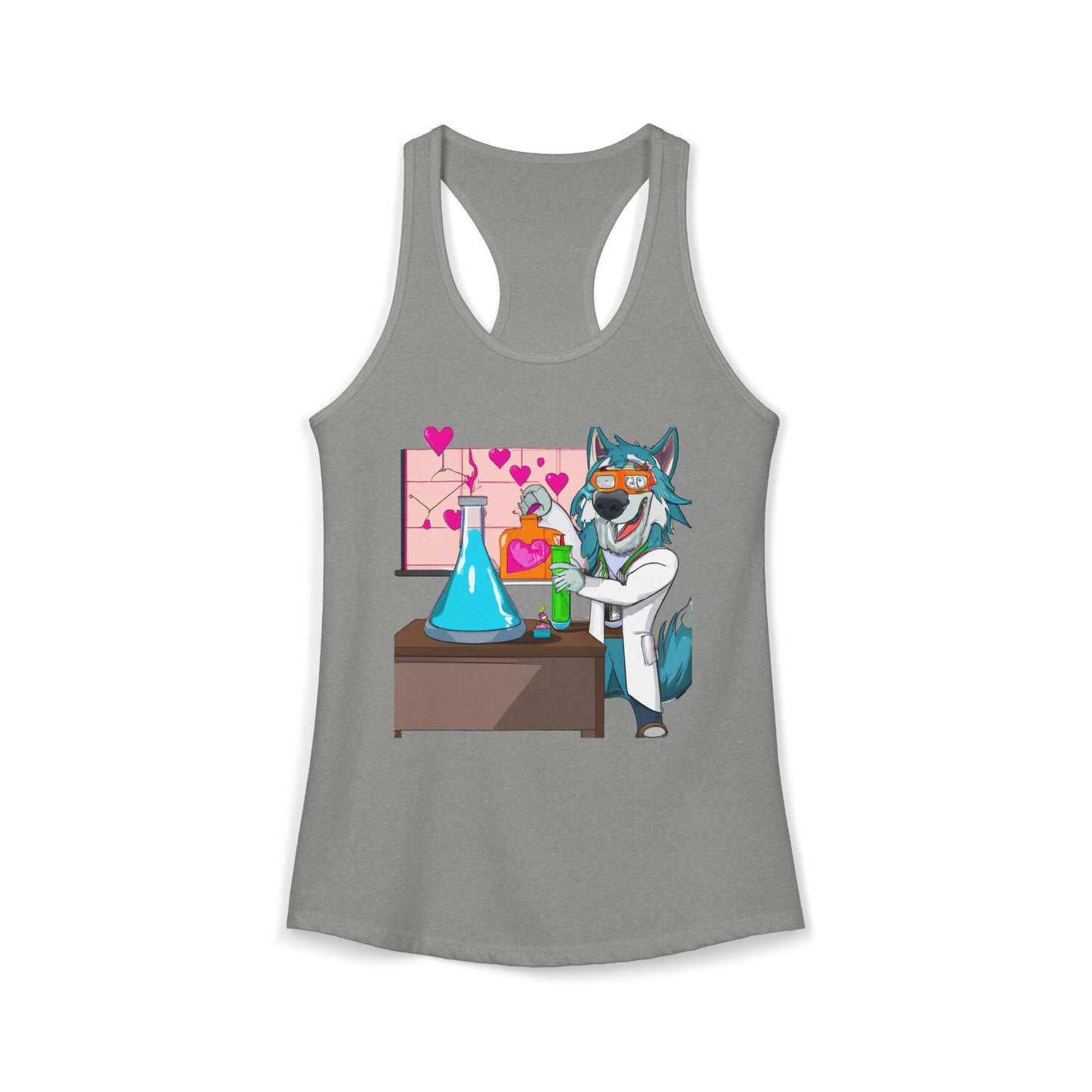 Love Lab Potion Pop Art Racerback Tank
