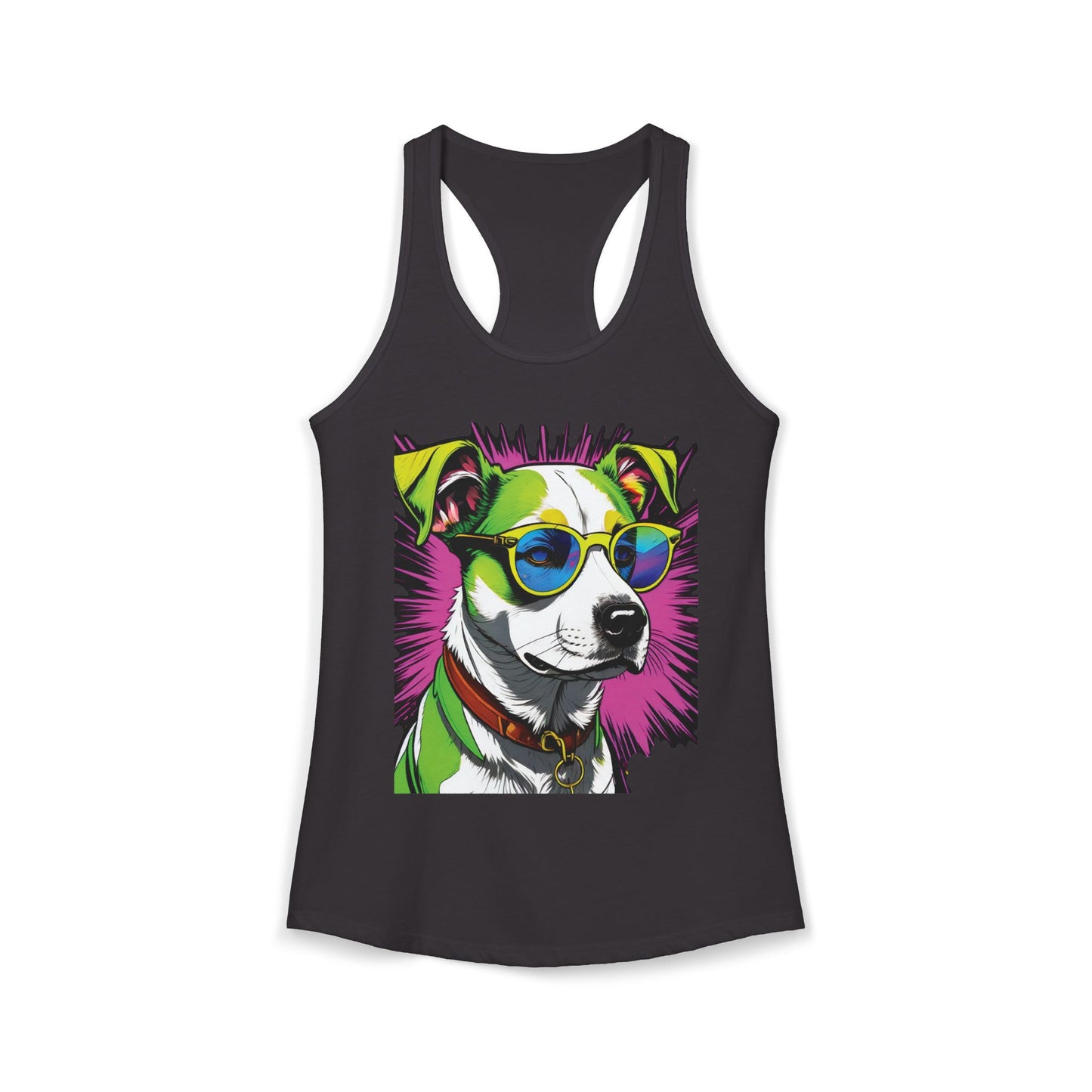 Dog Not Amused Racerback Tank — Women's Funny Dog Lover Tank