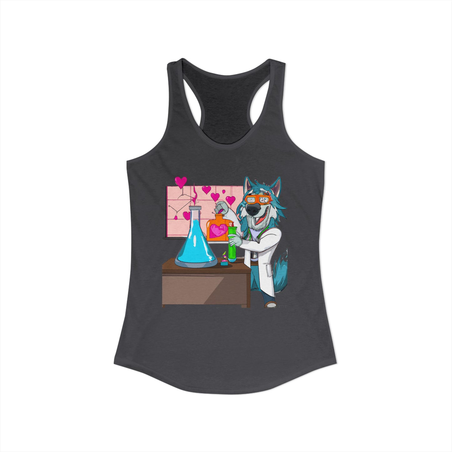 Love Lab Potion Pop Art Racerback Tank