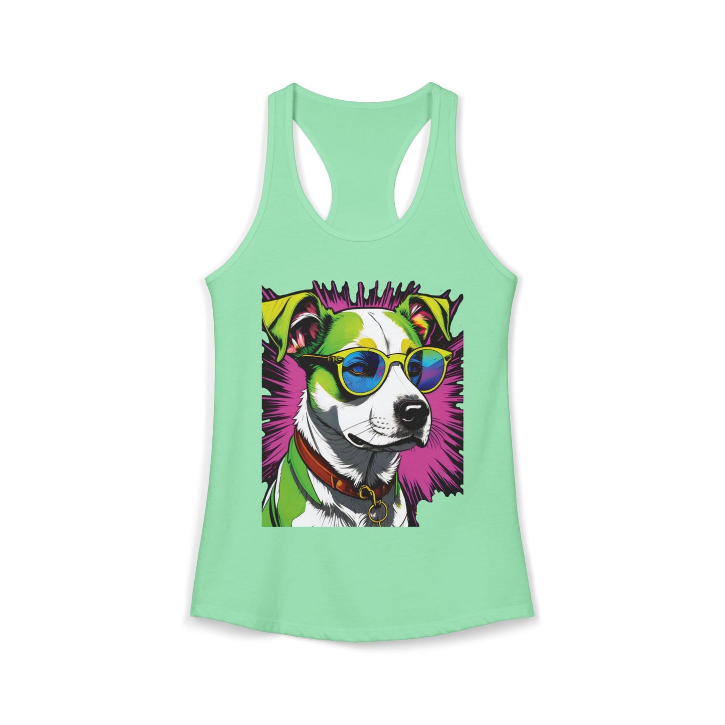 Dog Not Amused Racerback Tank — Women's Funny Dog Lover Tank