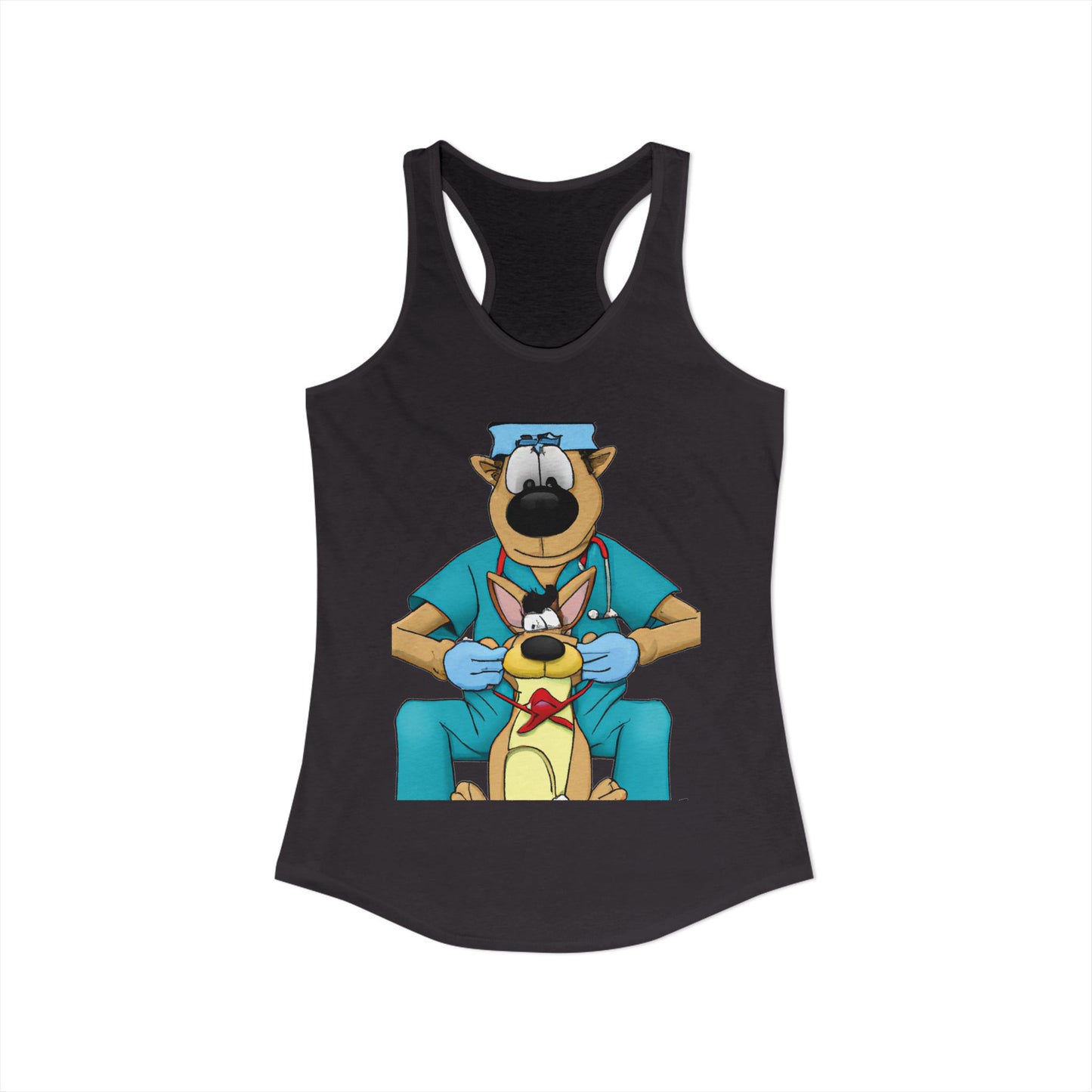 Doctor Save This Toy STAT! Racerback Tank