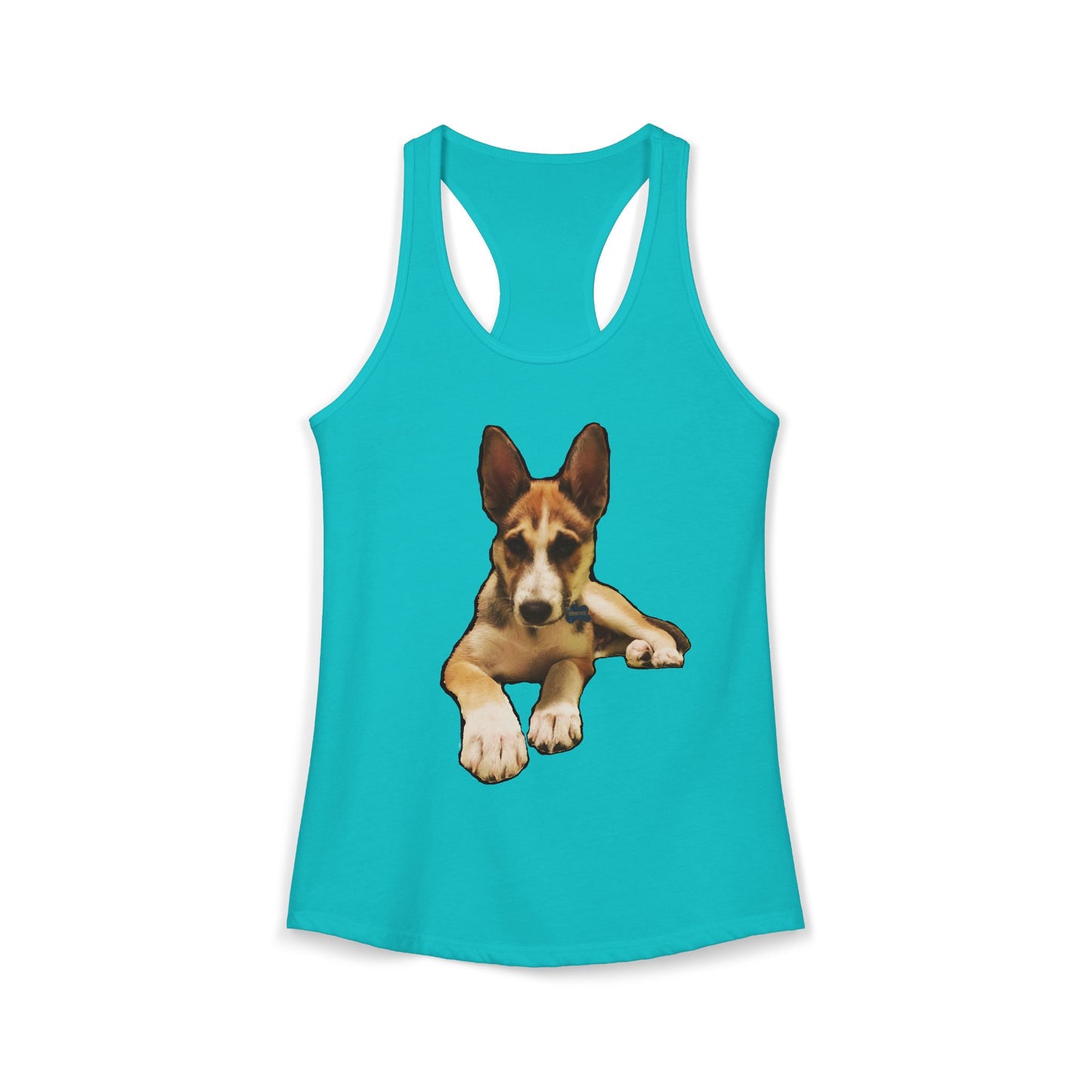 Cute Husky Racerback Tank — Women's Siberian Dog Tank Top