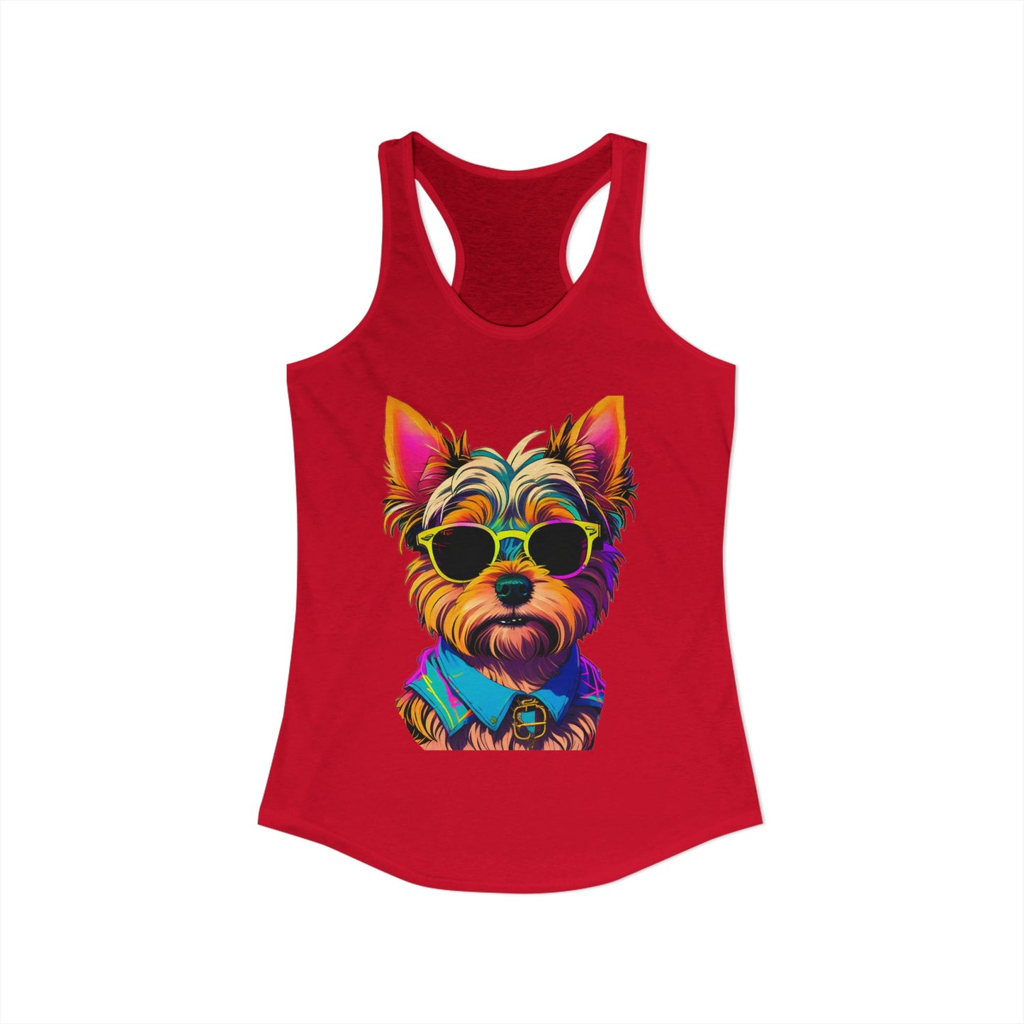 Cool Yorkie Life Women's Racerback Tank