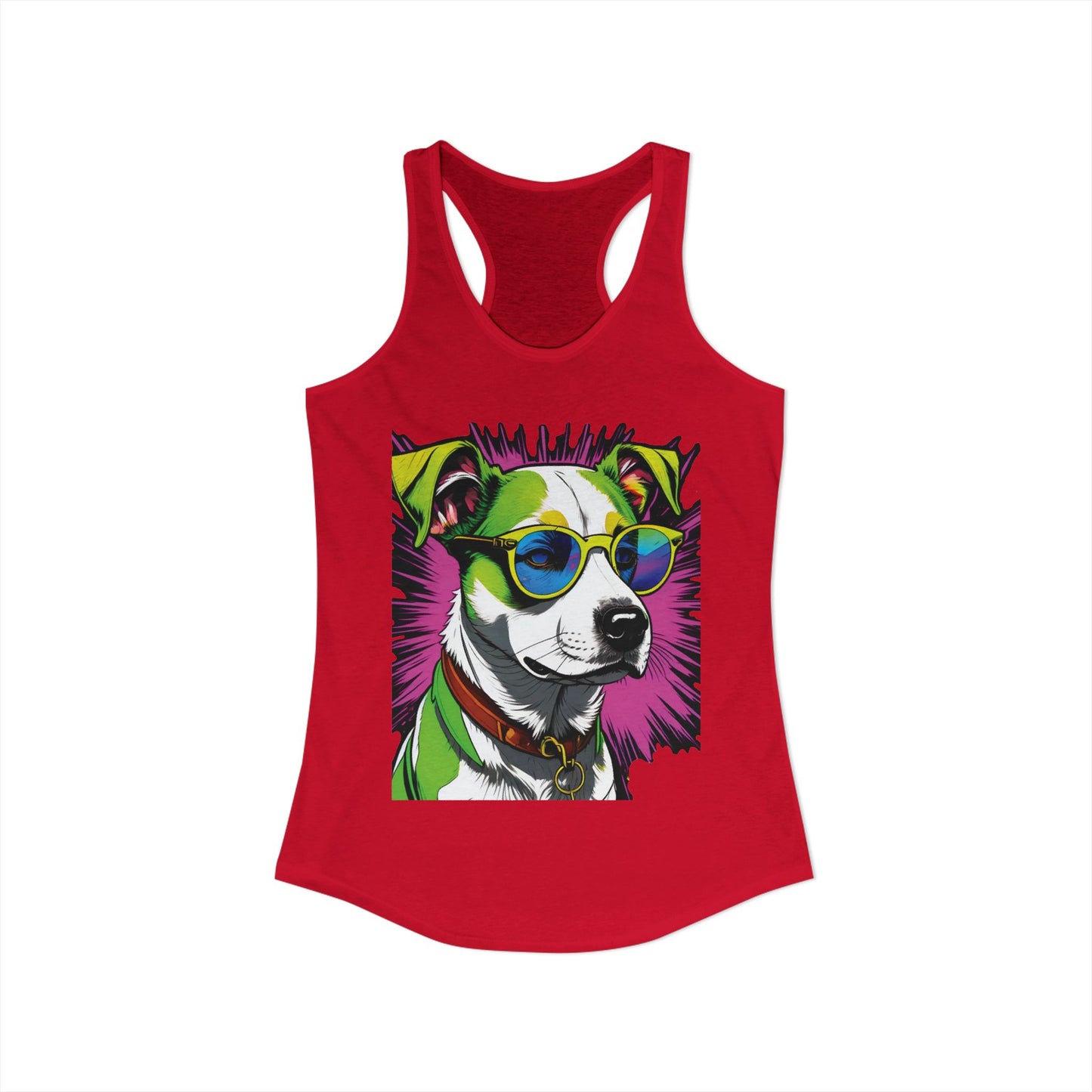 Dog Not Amused Racerback Tank — Women's Funny Dog Lover Tank