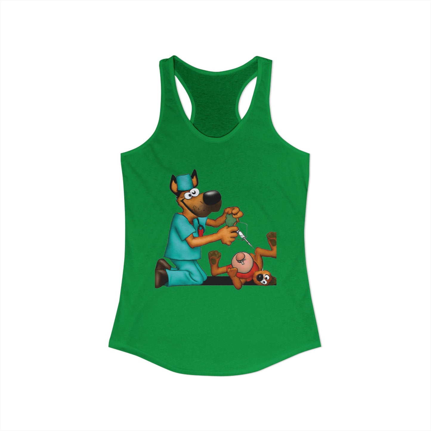Dog Saving Toy Racerback Tank — "We Gotta Save It" Graphic Tank Top