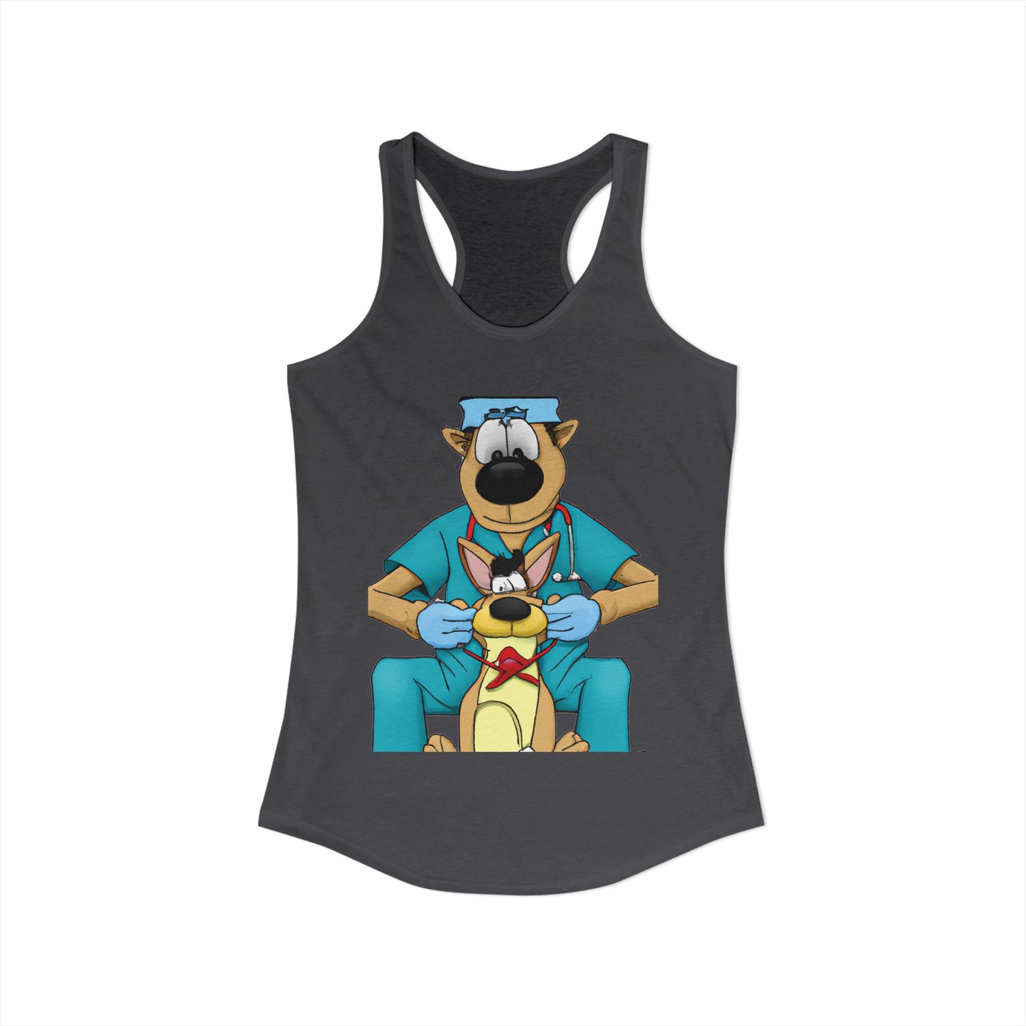 Doctor Save This Toy STAT! Racerback Tank