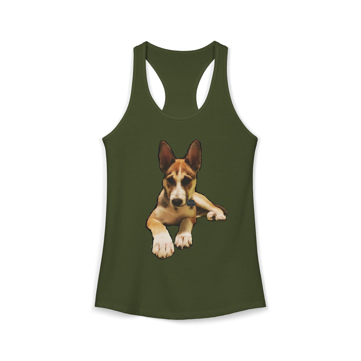 Cute Husky Racerback Tank — Women's Siberian Dog Tank Top