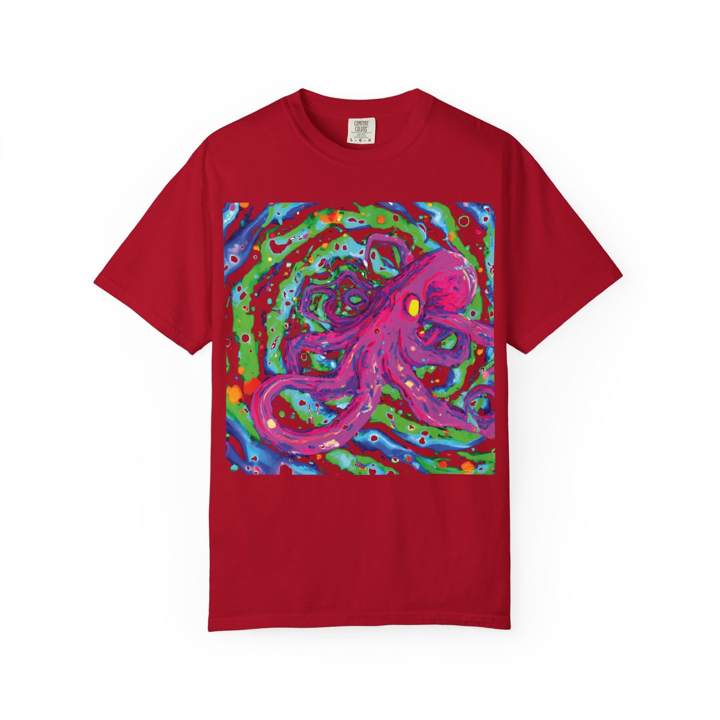 Octopus Swirl T-Shirt — Vibrant Psychedelic Sea Creature Tee