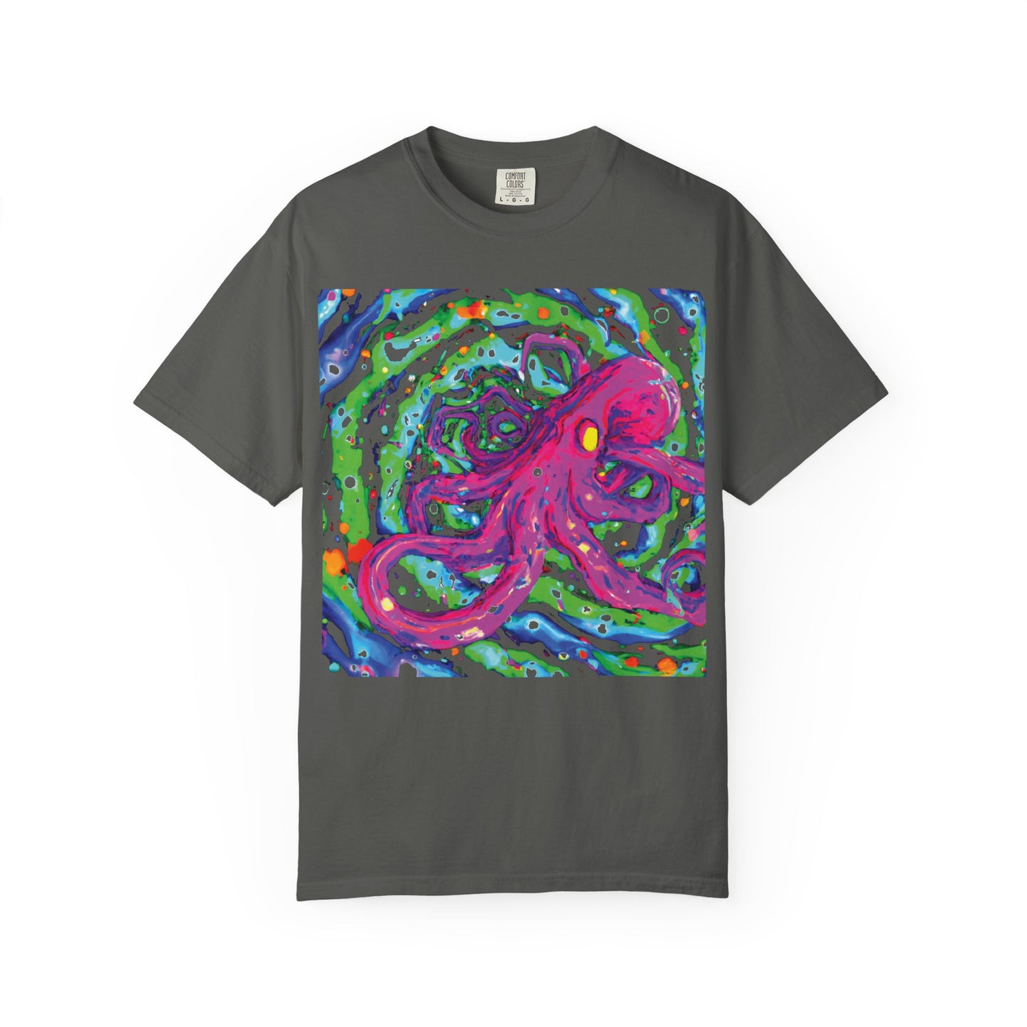 Octopus Swirl T-Shirt — Vibrant Psychedelic Sea Creature Tee
