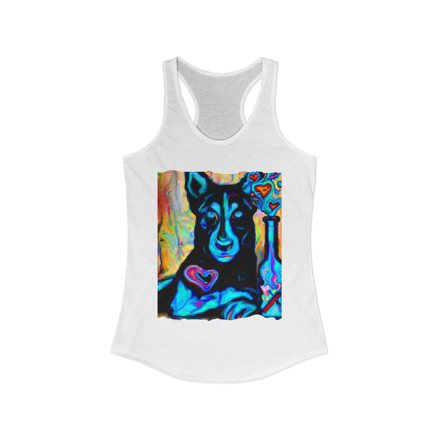 Sexy German Shepherd Racerback Tank Top