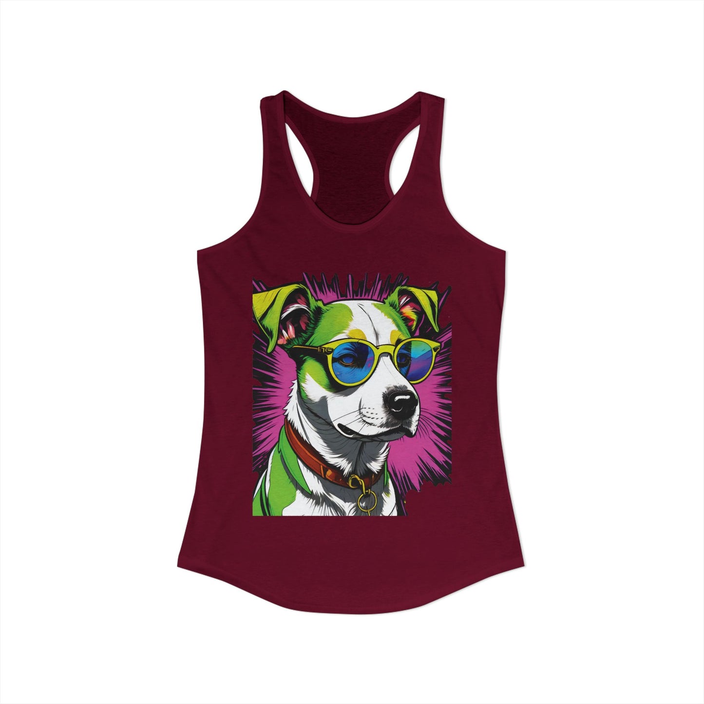 Dog Not Amused Racerback Tank — Women's Funny Dog Lover Tank