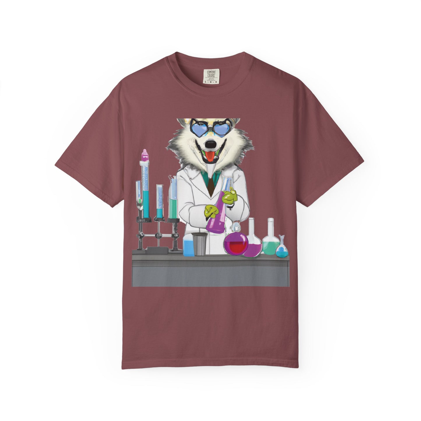 Chemist Wolf T-Shirt — Funny Lab Scientist Graphic Tee