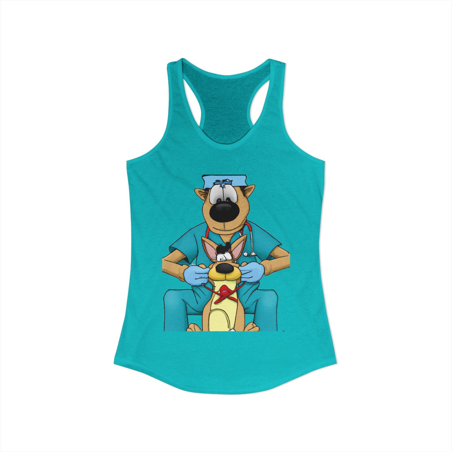Doctor Save This Toy STAT! Racerback Tank