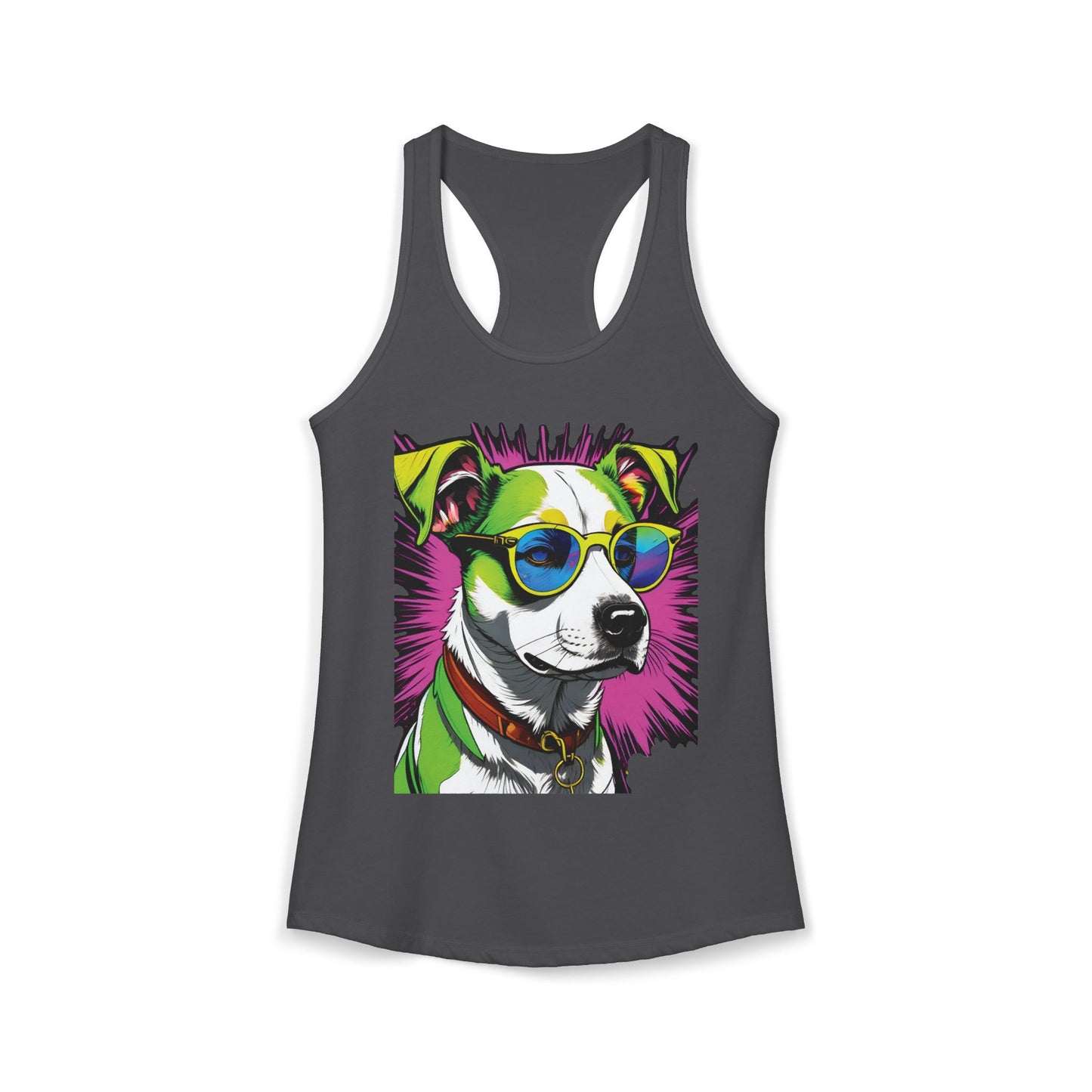Dog Not Amused Racerback Tank — Women's Funny Dog Lover Tank
