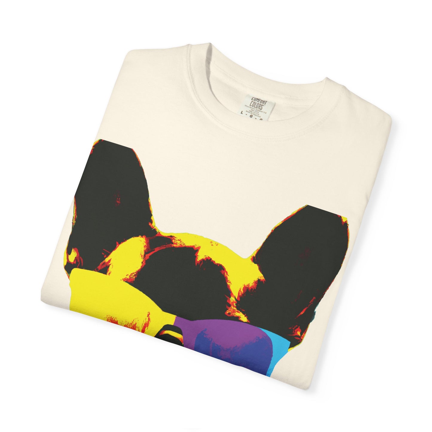 Colorful Sunglasses French Bulldog Tee (PlurOut.com Back Print)