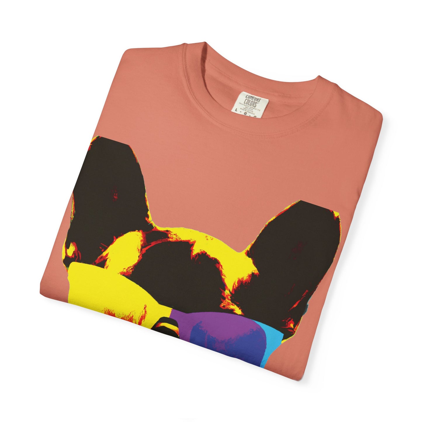 Colorful Sunglasses French Bulldog Tee (PlurOut.com Back Print)