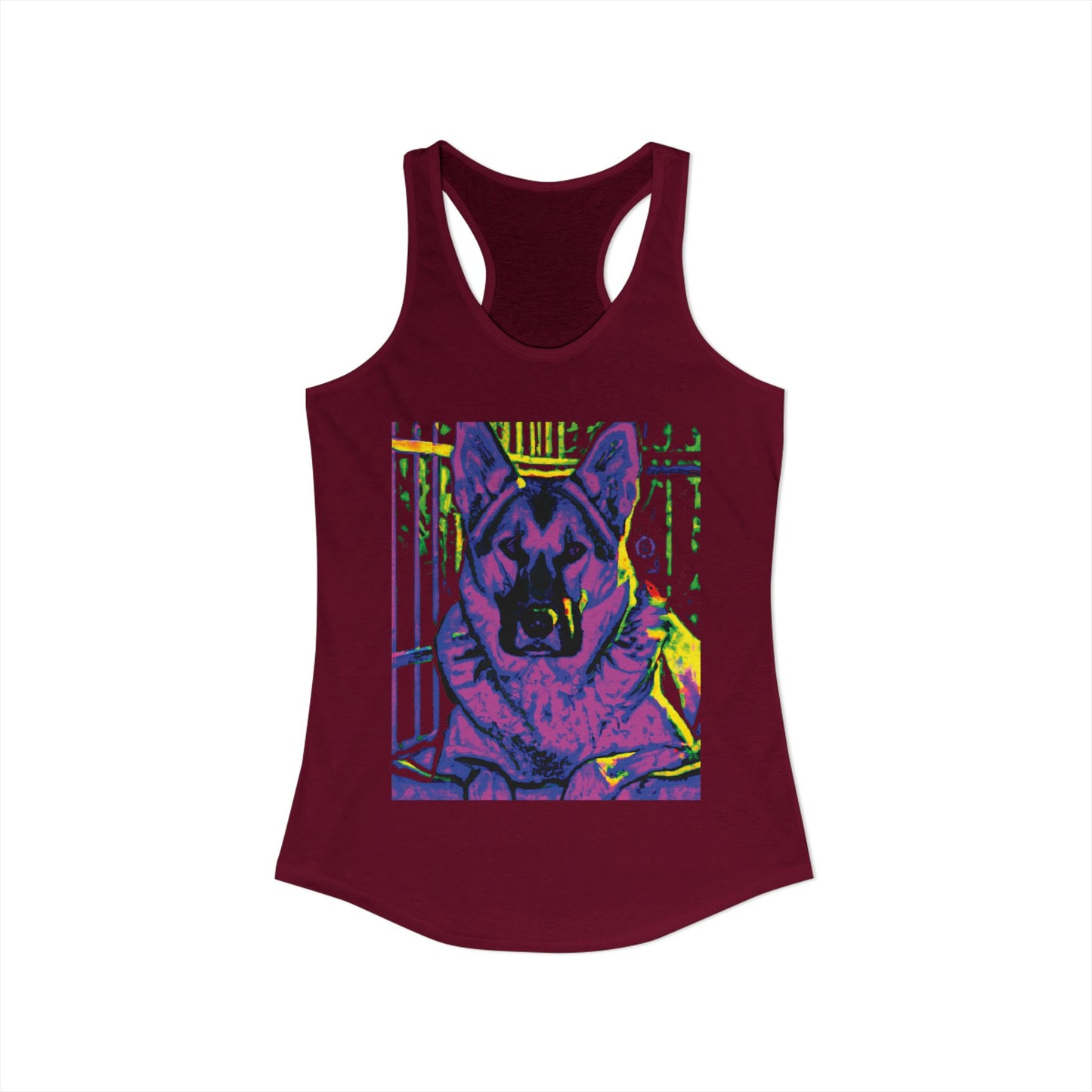 Rescue This German Shepherd Women's Racerback Tank