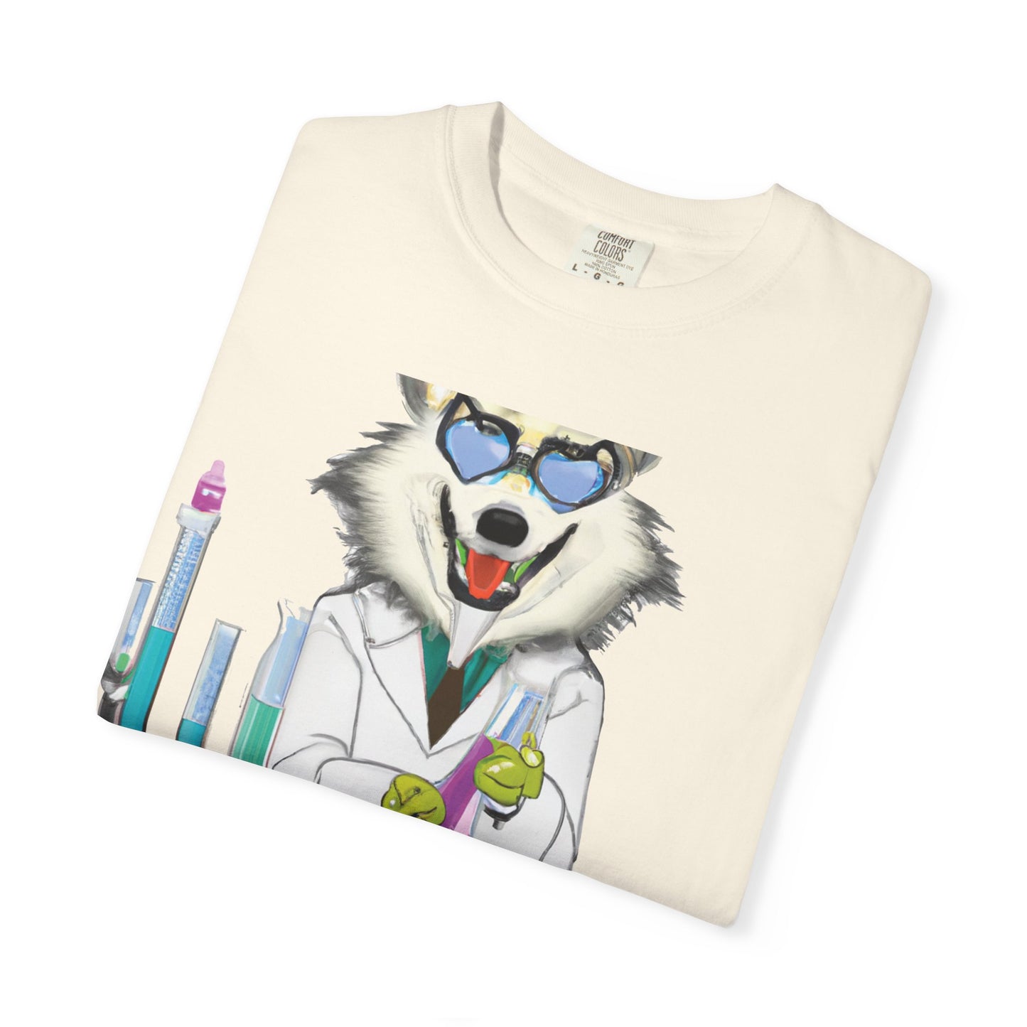 Chemist Wolf T-Shirt — Funny Lab Scientist Graphic Tee