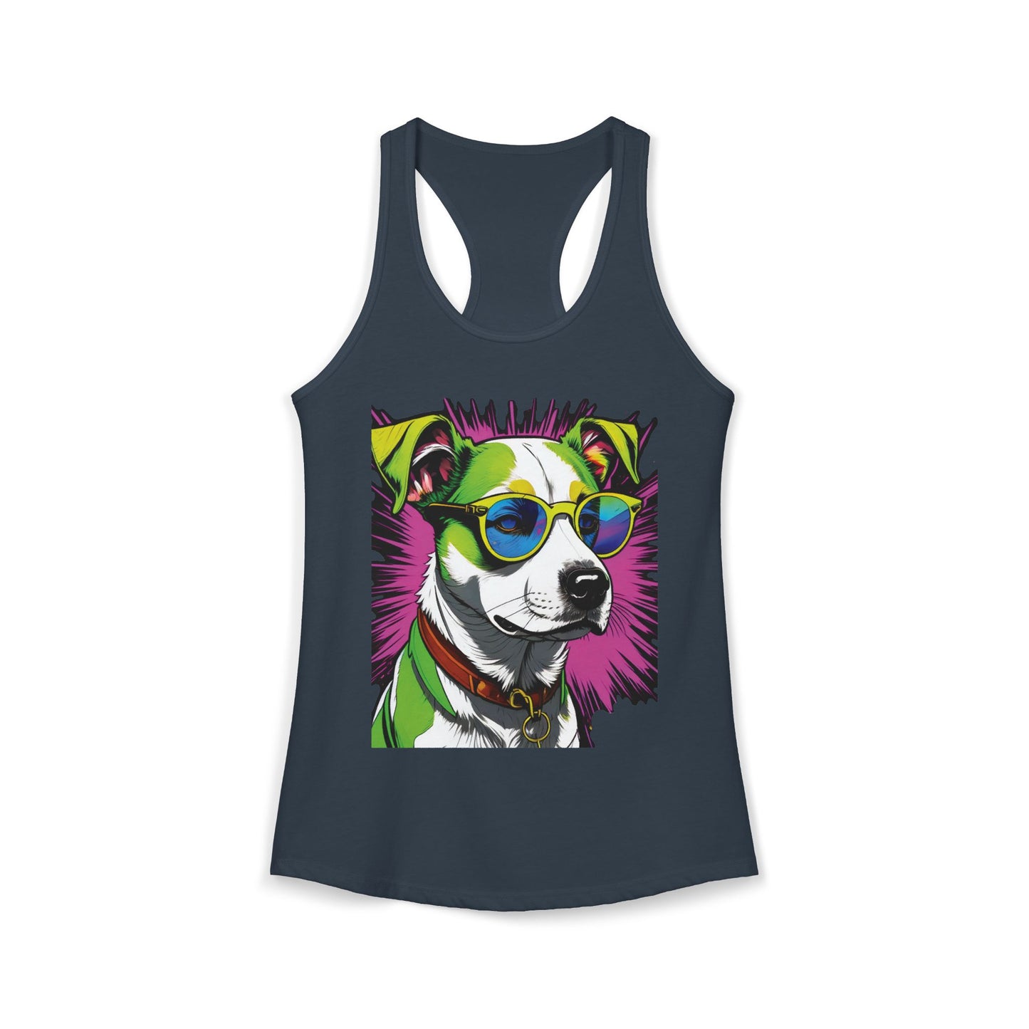 Dog Not Amused Racerback Tank — Women's Funny Dog Lover Tank