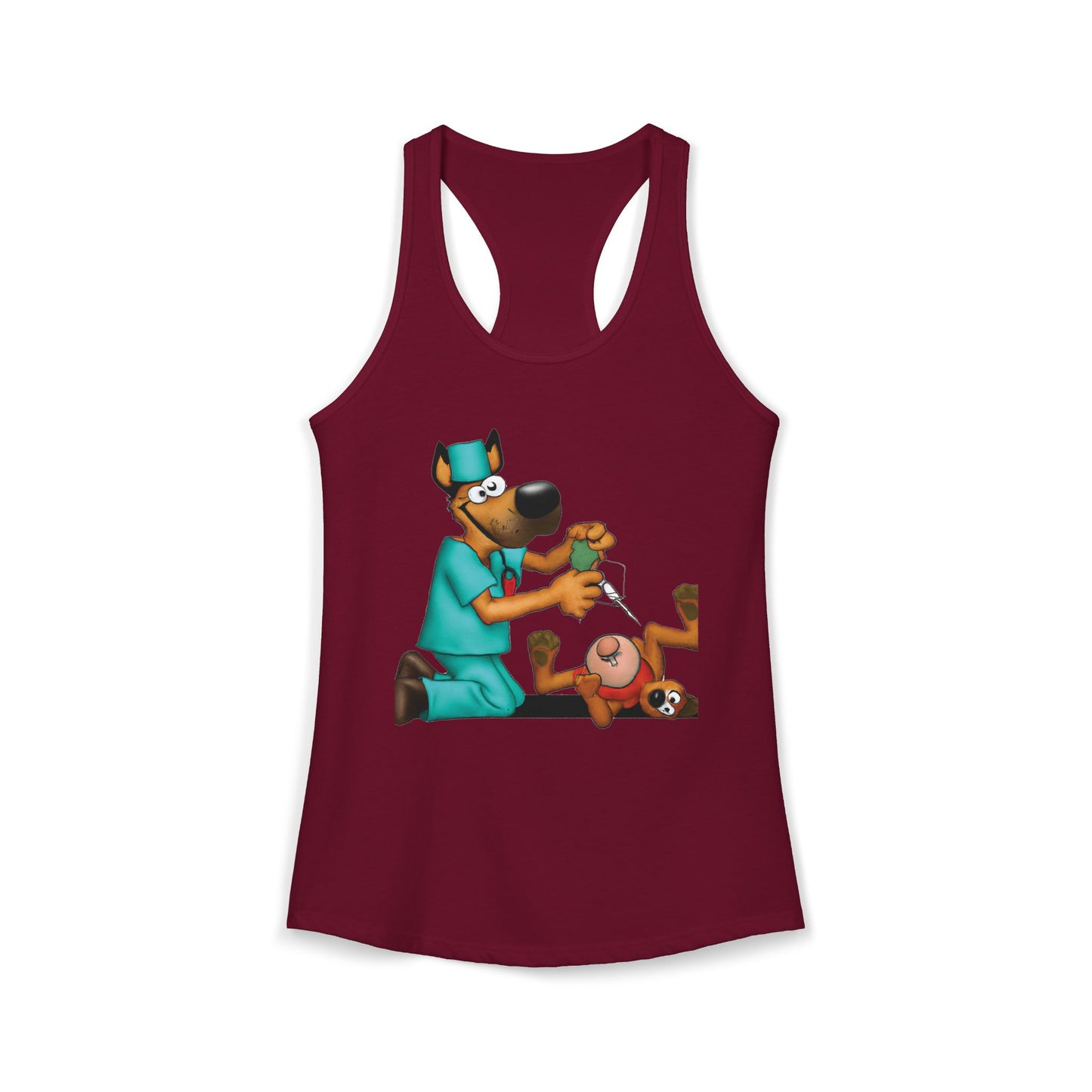 Dog Saving Toy Racerback Tank — "We Gotta Save It" Graphic Tank Top