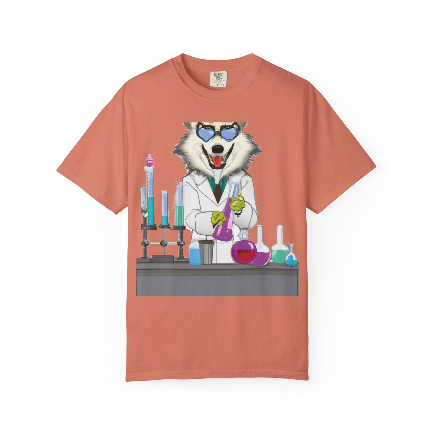 Chemist Wolf T-Shirt — Funny Lab Scientist Graphic Tee