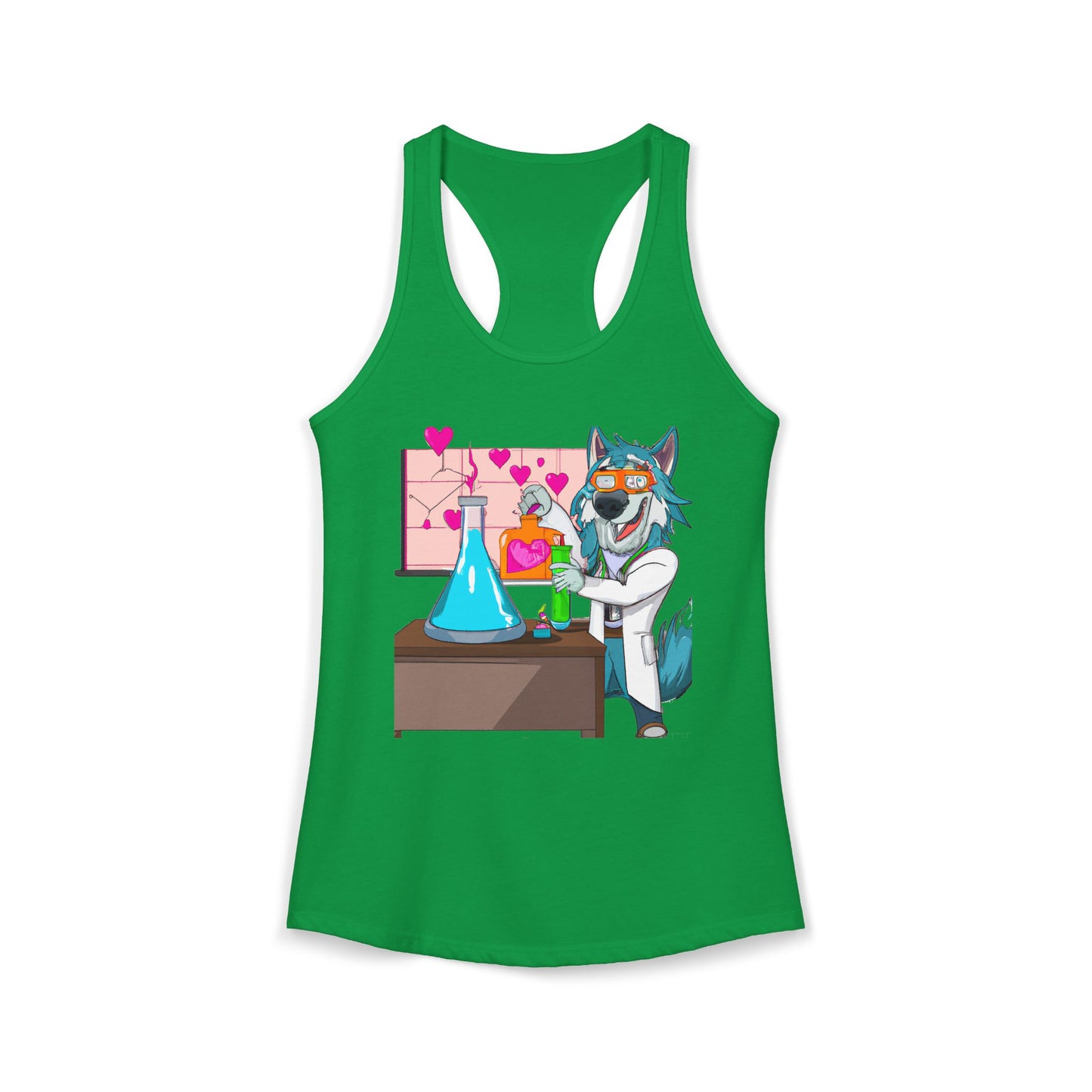 Love Lab Potion Pop Art Racerback Tank