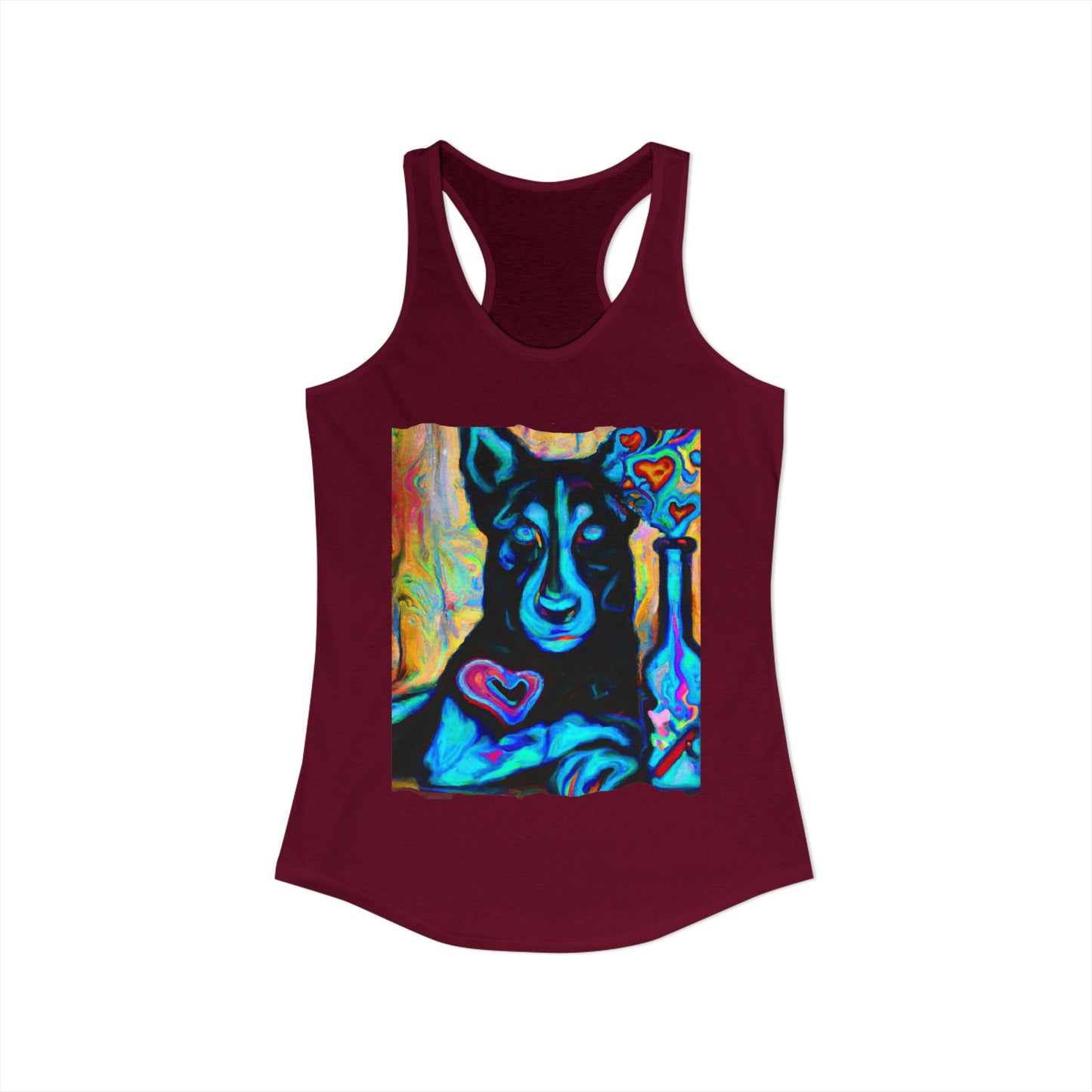Sexy German Shepherd Racerback Tank Top