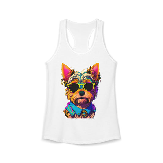 Cool Yorkie Life Women's Racerback Tank