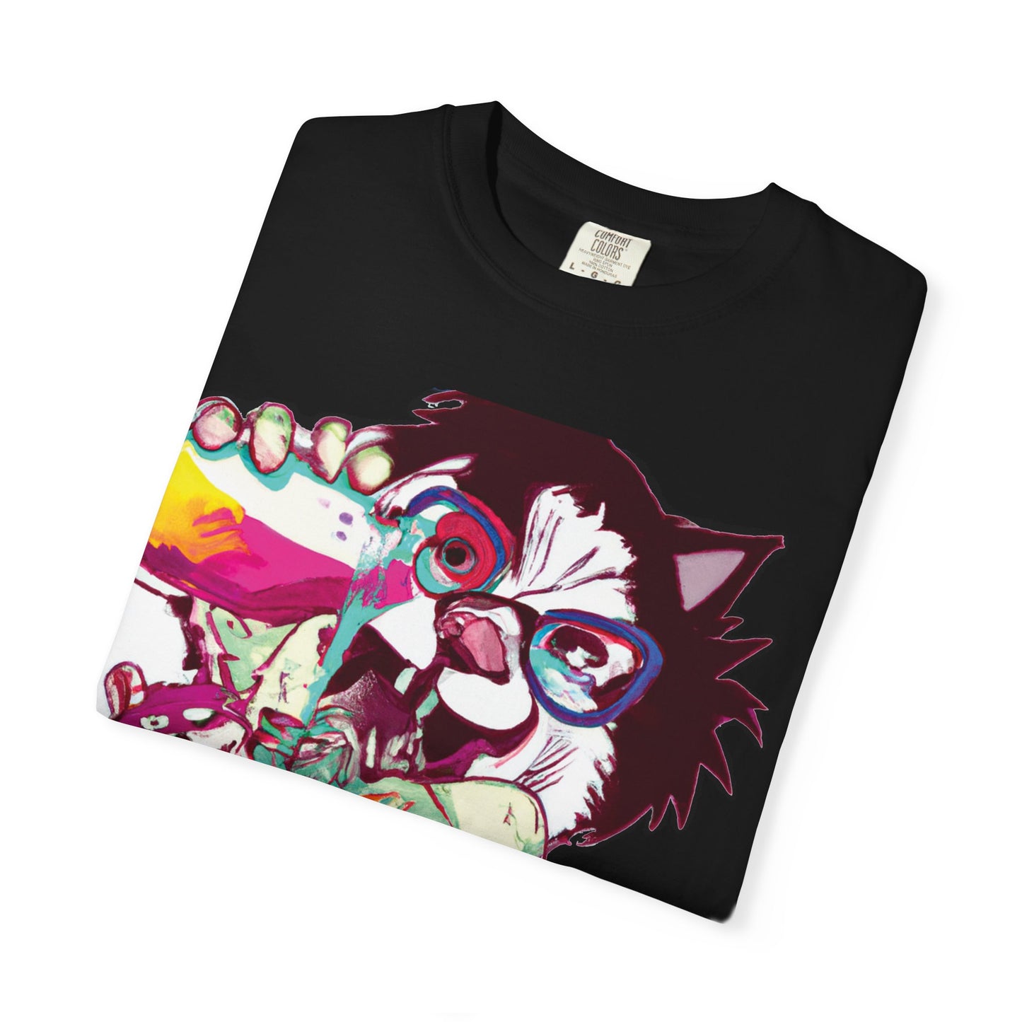 Colorful Punk Cat & Dog Illustration (PlurOut Back Print)