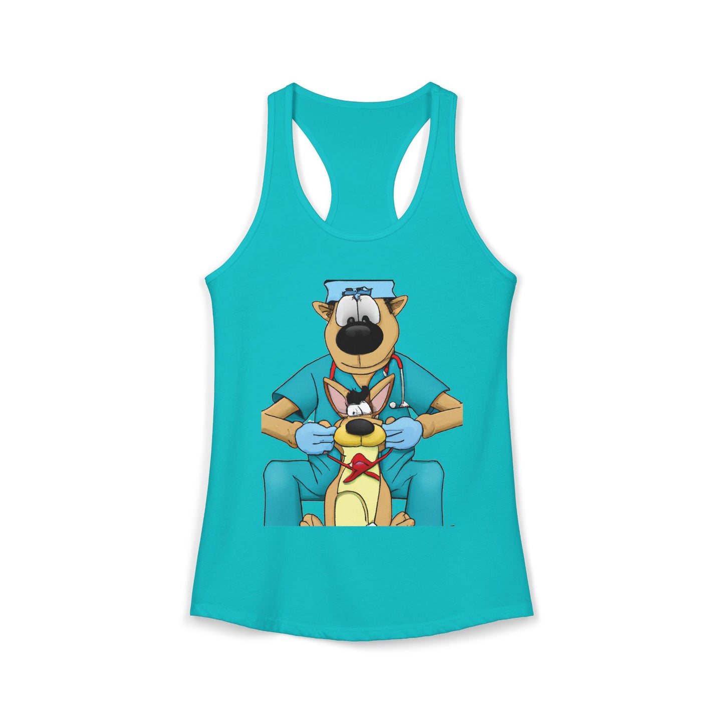 Doctor Save This Toy STAT! Racerback Tank