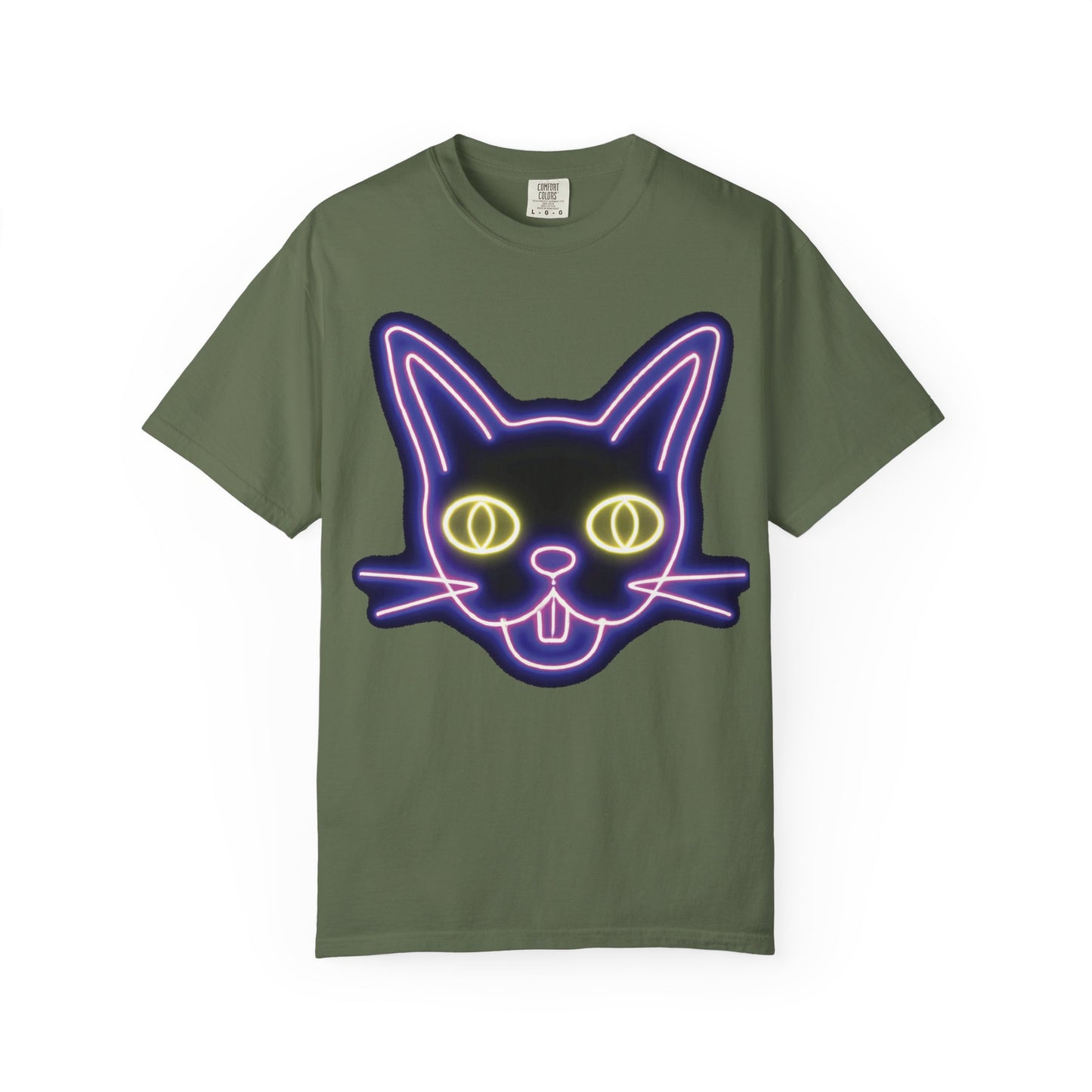 Neon Cat Graphic Tee