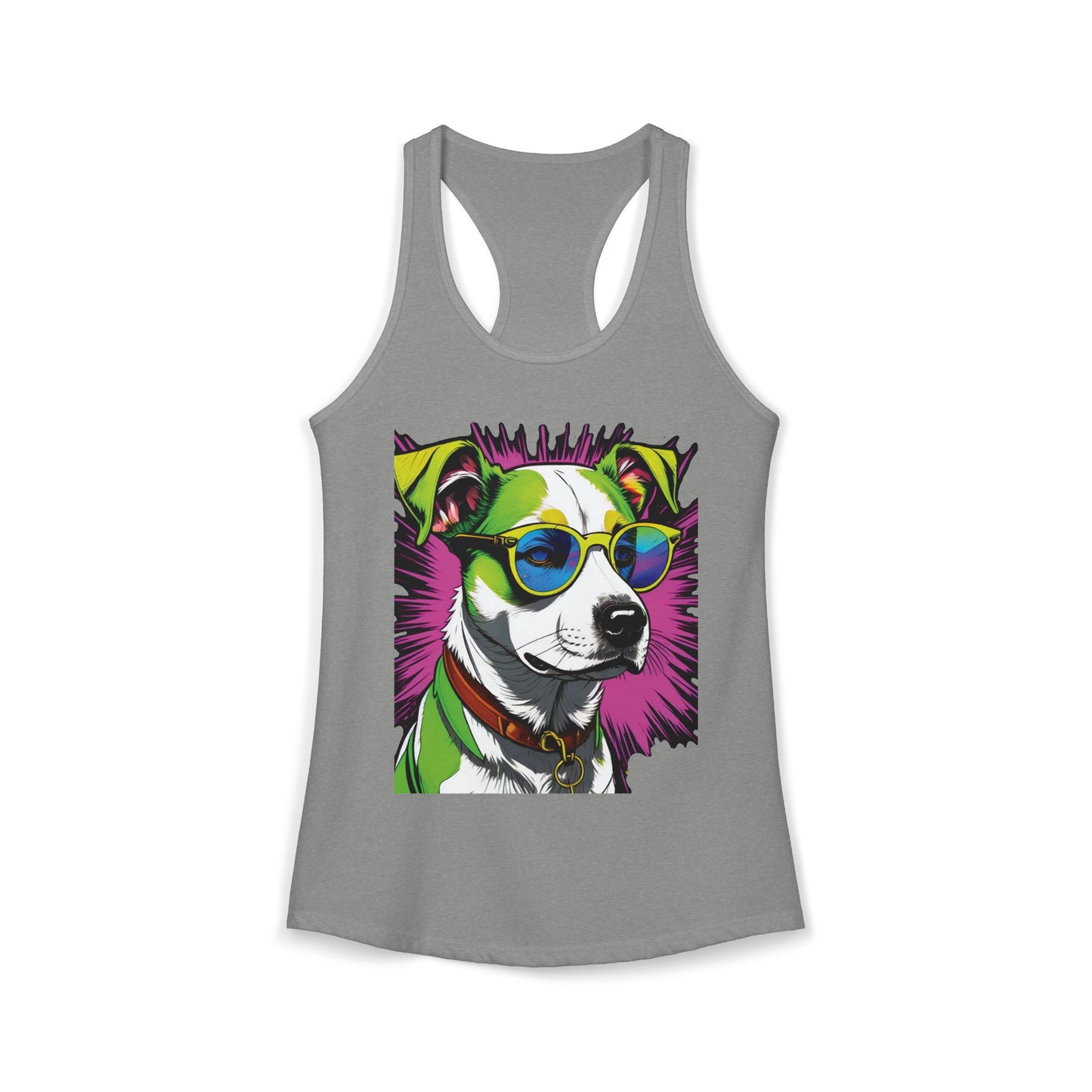 Dog Not Amused Racerback Tank — Women's Funny Dog Lover Tank