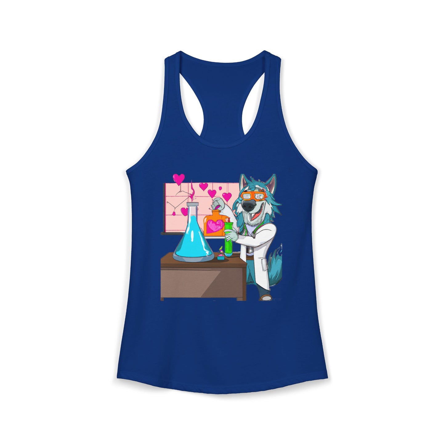 Love Lab Potion Pop Art Racerback Tank