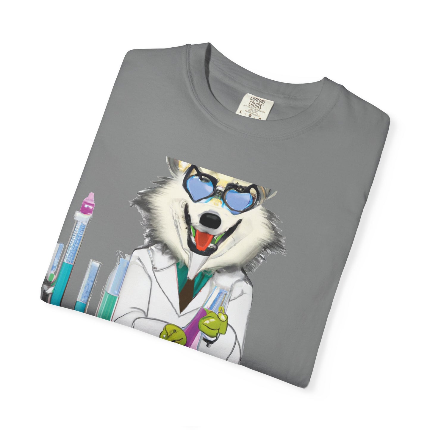Chemist Wolf T-Shirt — Funny Lab Scientist Graphic Tee