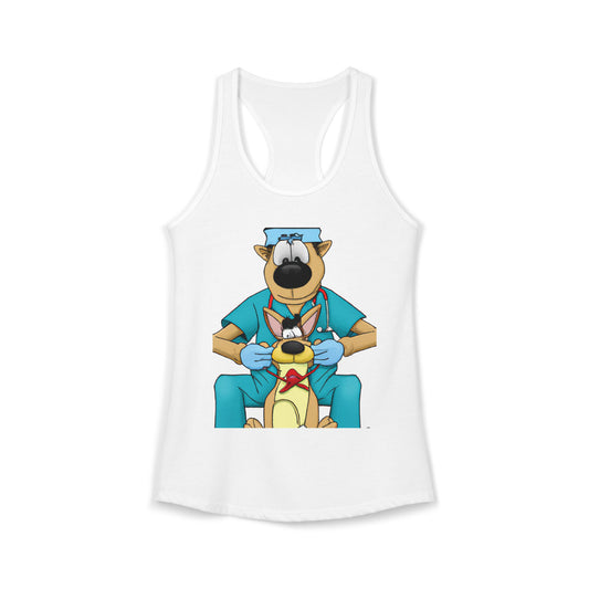 Doctor Save This Toy STAT! Racerback Tank