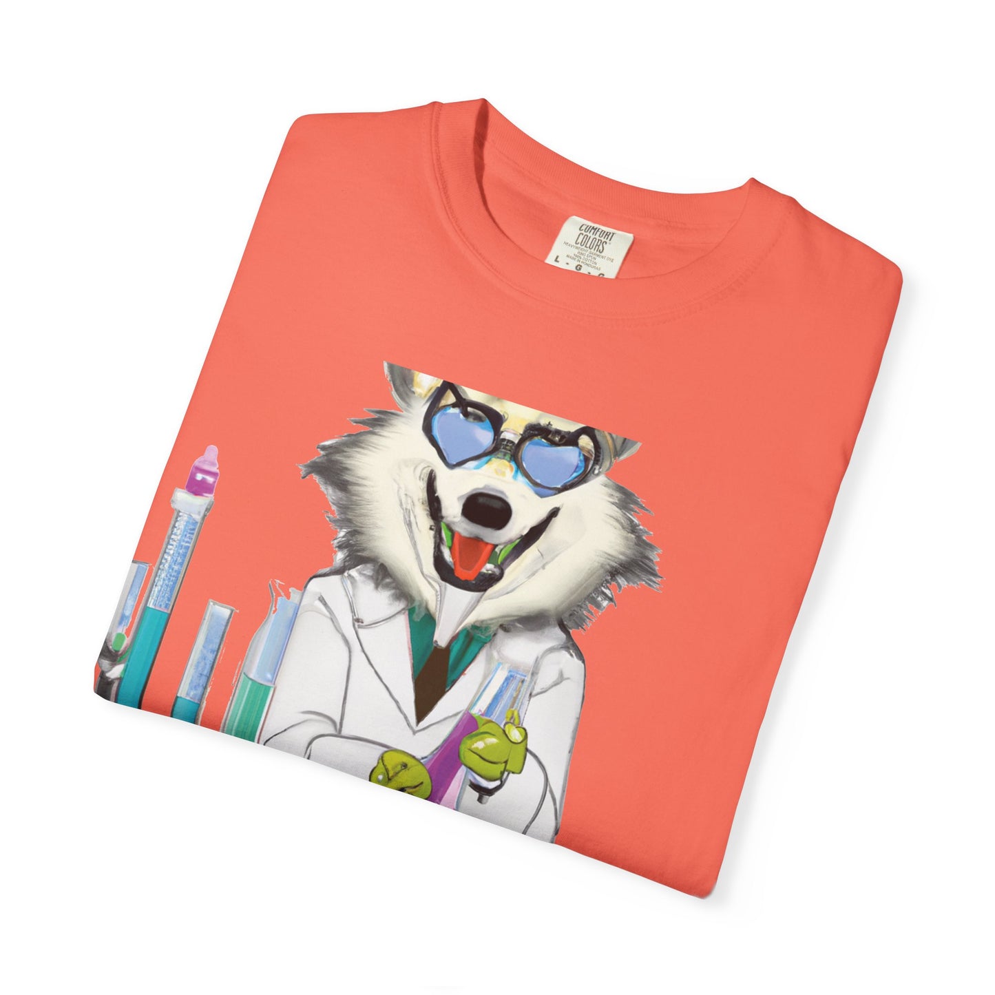 Chemist Wolf T-Shirt — Funny Lab Scientist Graphic Tee