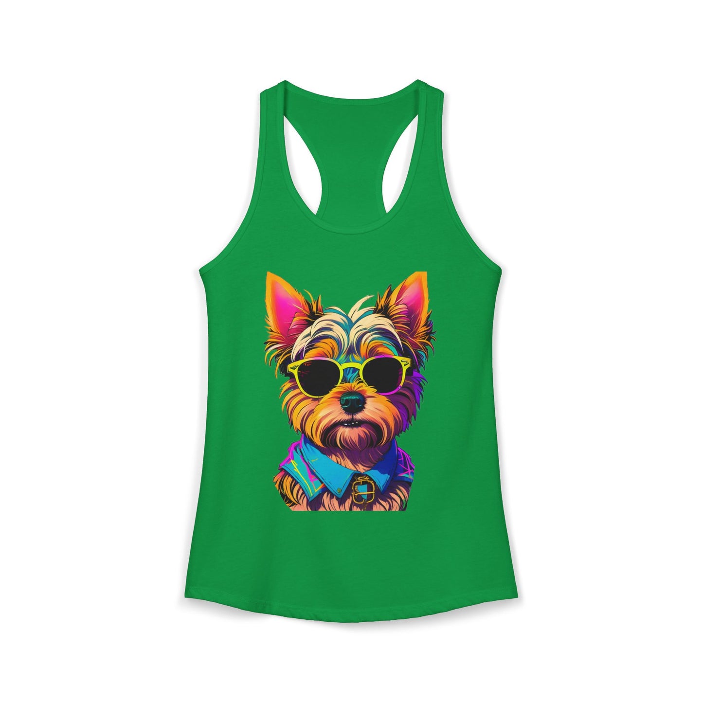 Cool Yorkie Life Women's Racerback Tank
