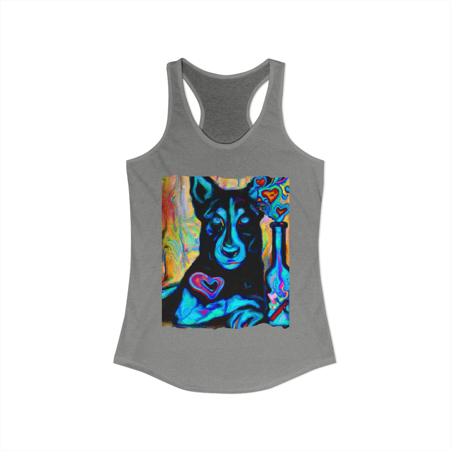 Sexy German Shepherd Racerback Tank Top