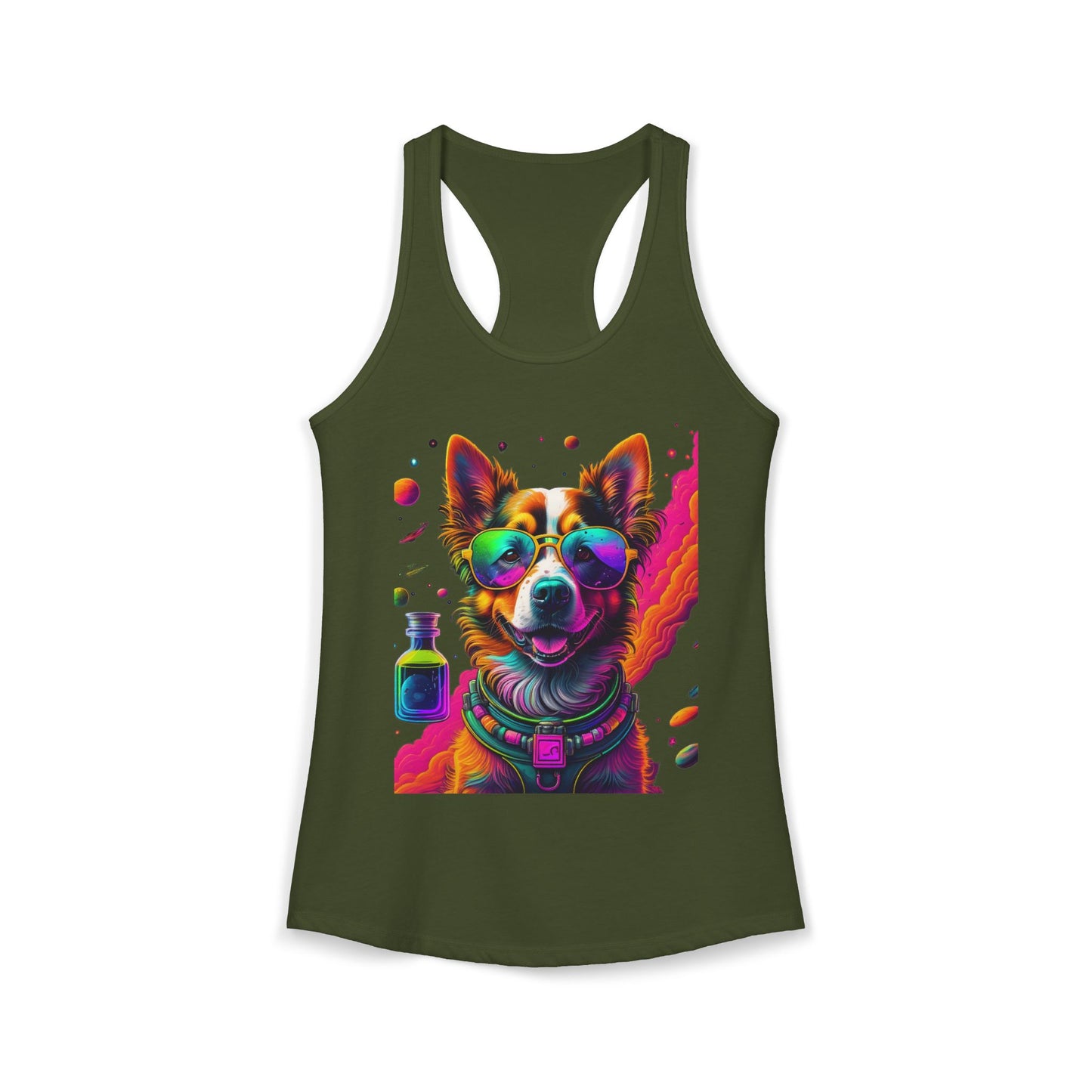 Corgi Potion Love Racerback Tank — Cute Magical Dog Tank Top