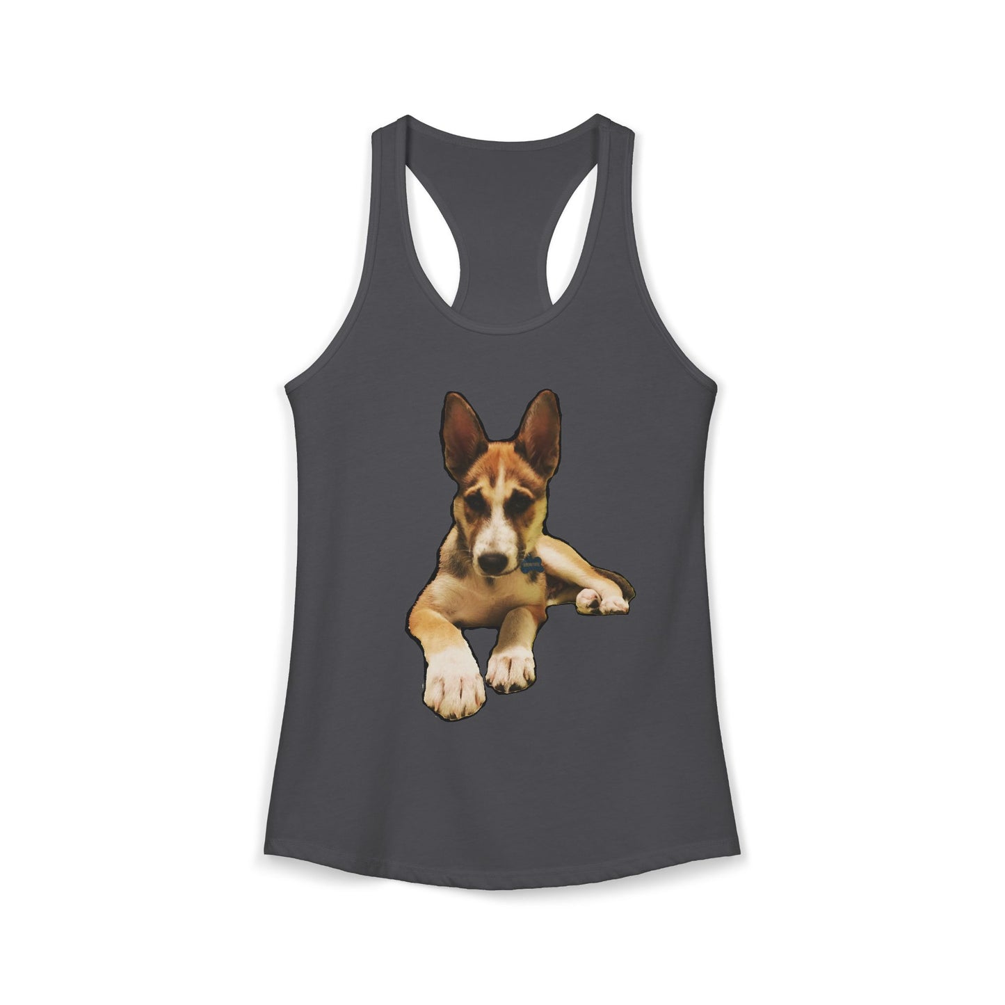 Cute Husky Racerback Tank — Women's Siberian Dog Tank Top